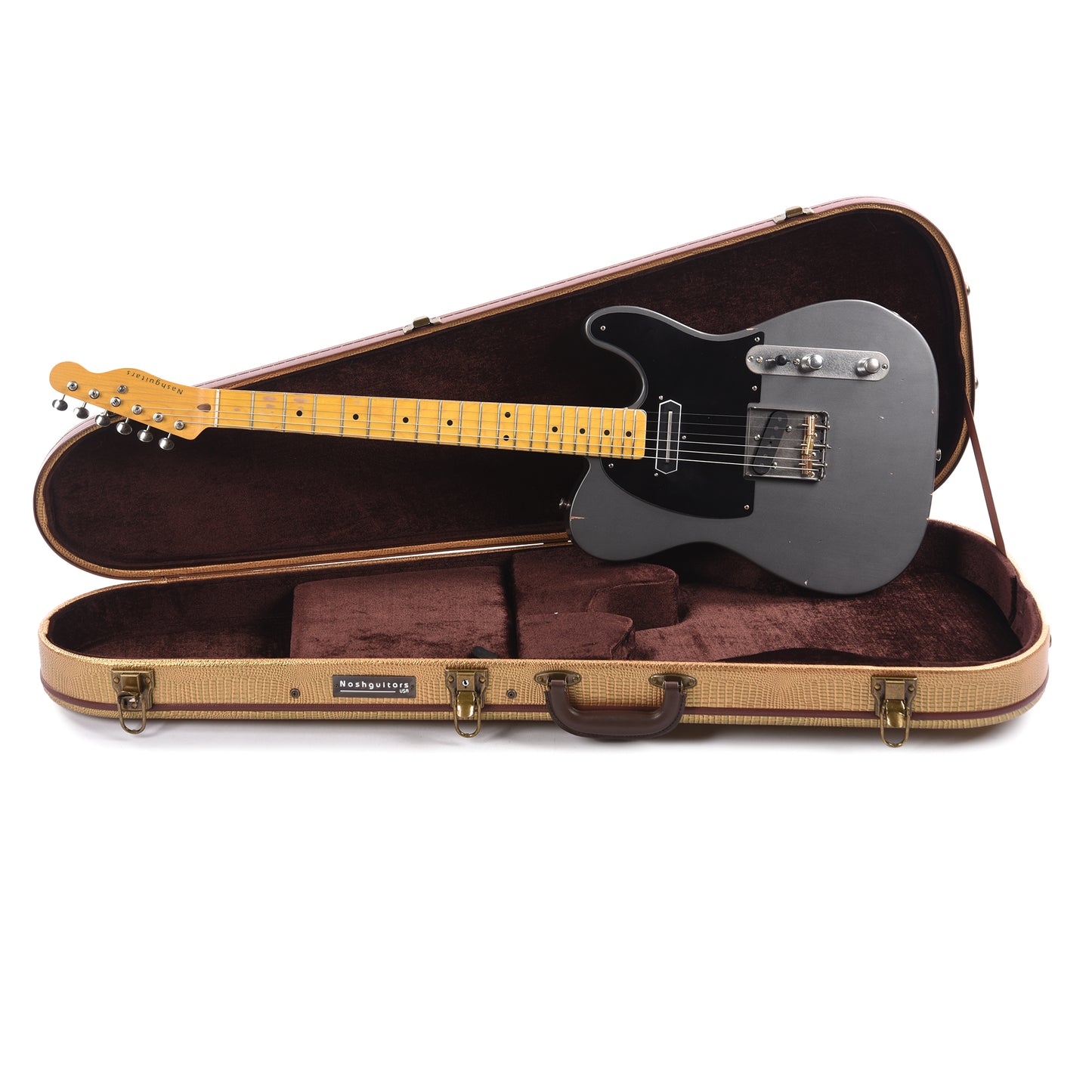 Nash T-52 CC Ash Charcoal Frost Metallic Light Relic Electric Guitars / Solid Body