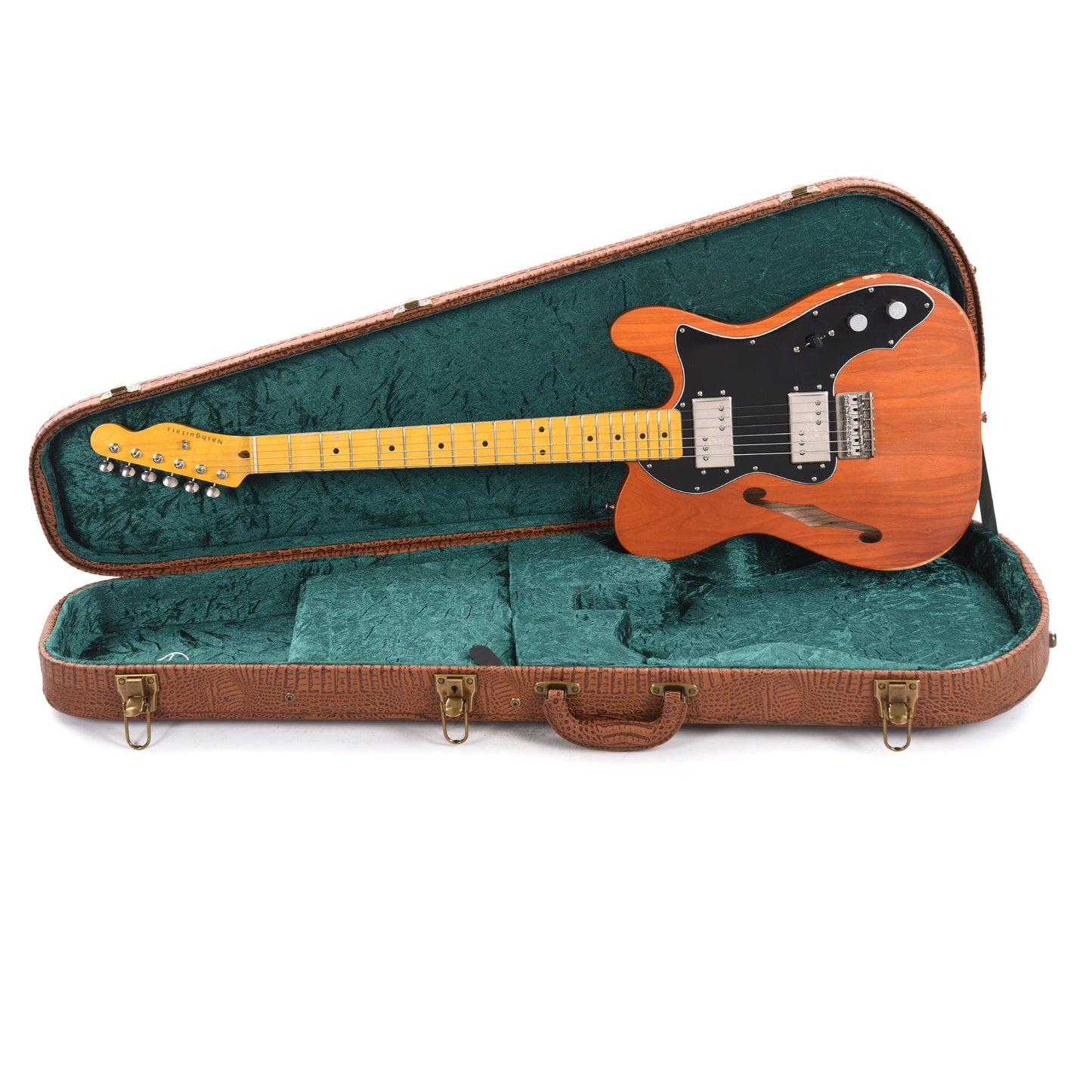 Nash T-72 Thinline Ash Amber Light Aging w/3-Ply Black Pickguard & Lollar Pickups Electric Guitars / Solid Body