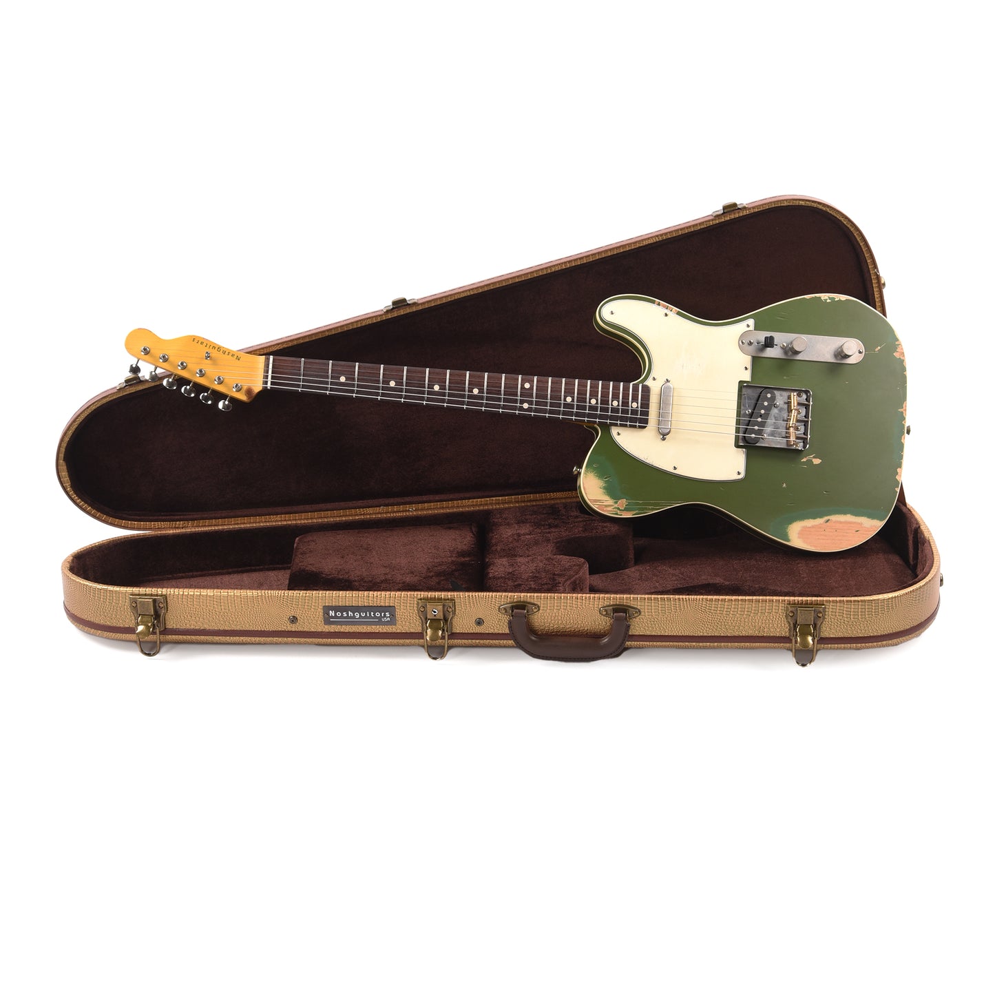 Nash TC-63 Army Green Heavy Relic w/Double Binding Electric Guitars / Solid Body