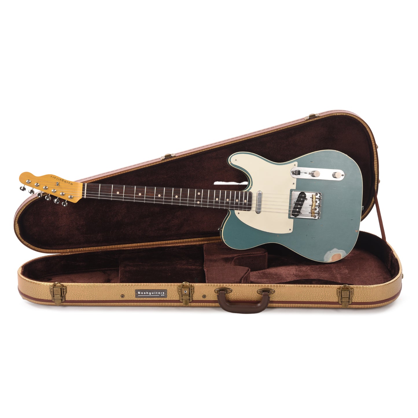 Nash TC-63 Sherwood Green Metallic Medium Relic w/Double Binding Electric Guitars / Solid Body