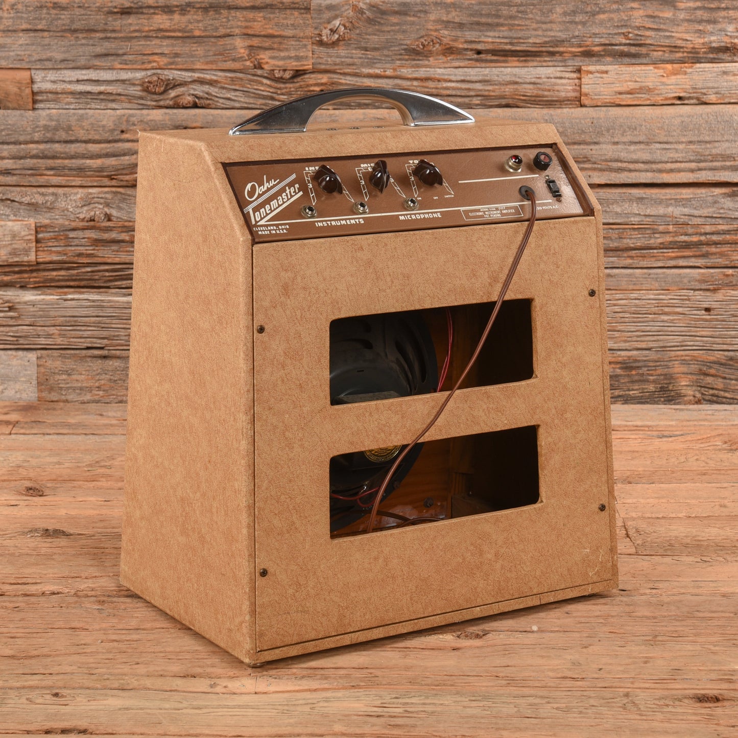 Oahu Tone Master Amp and Steel Guitar Natural 1960s Electric Guitars / Solid Body