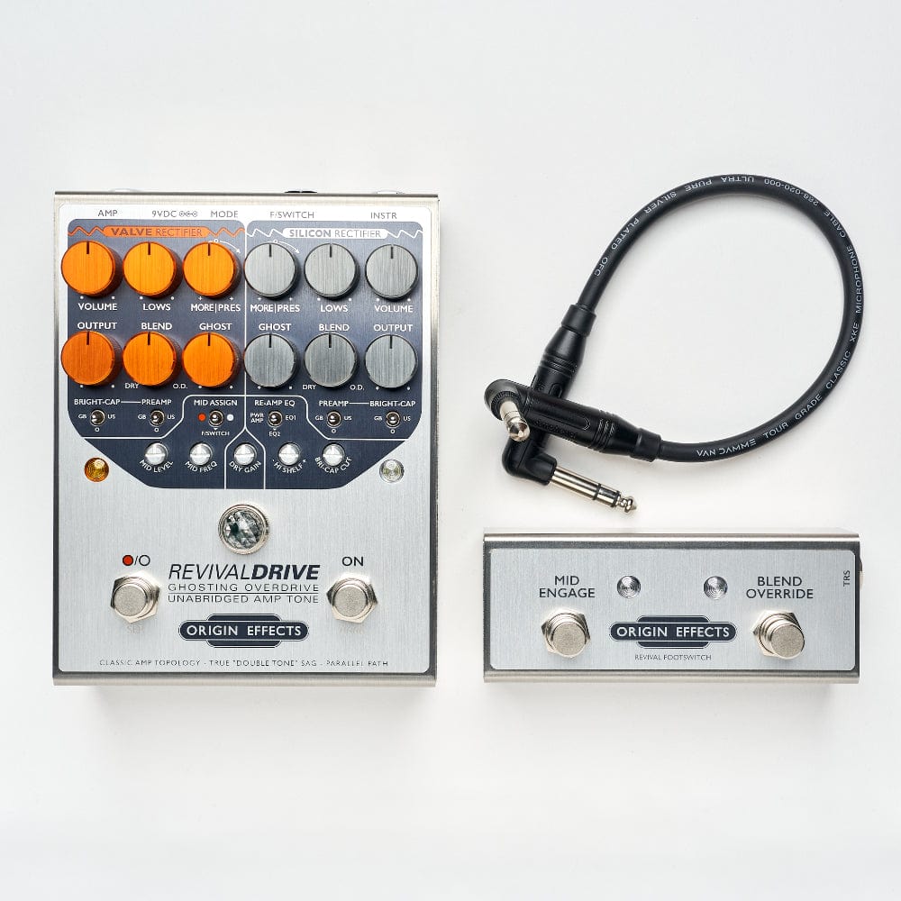revival drive pedal Origin Effects RevivalDRIVE & Footswitch Bundle