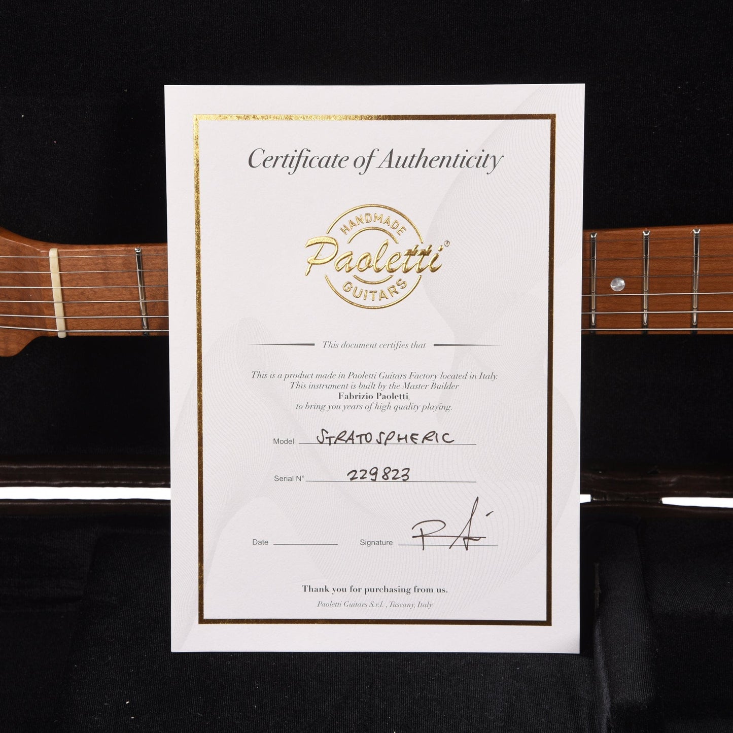 Paoletti Stratospheric Lounge Thinline Natural Wine SSS Electric Guitars / Semi-Hollow