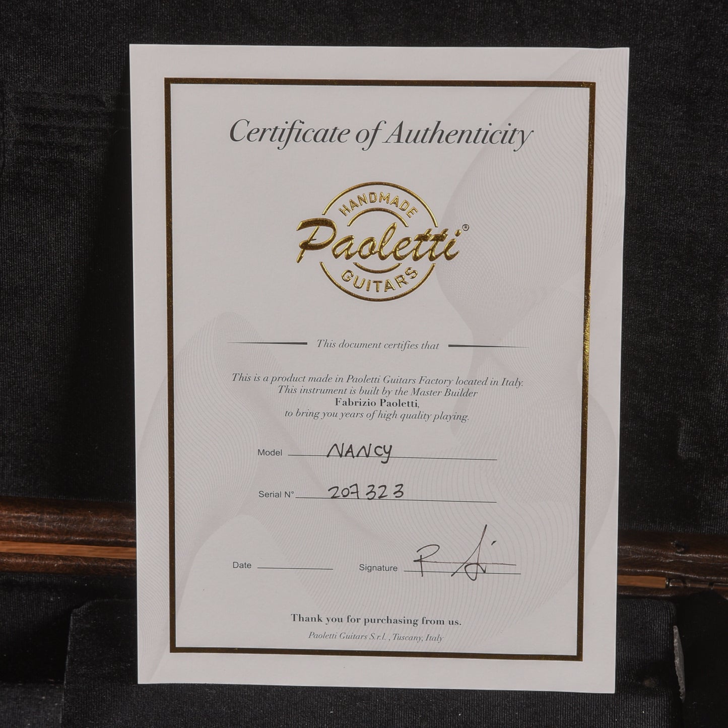Paoletti Nancy Semi-Hollow Blonde Electric Guitars / Solid Body