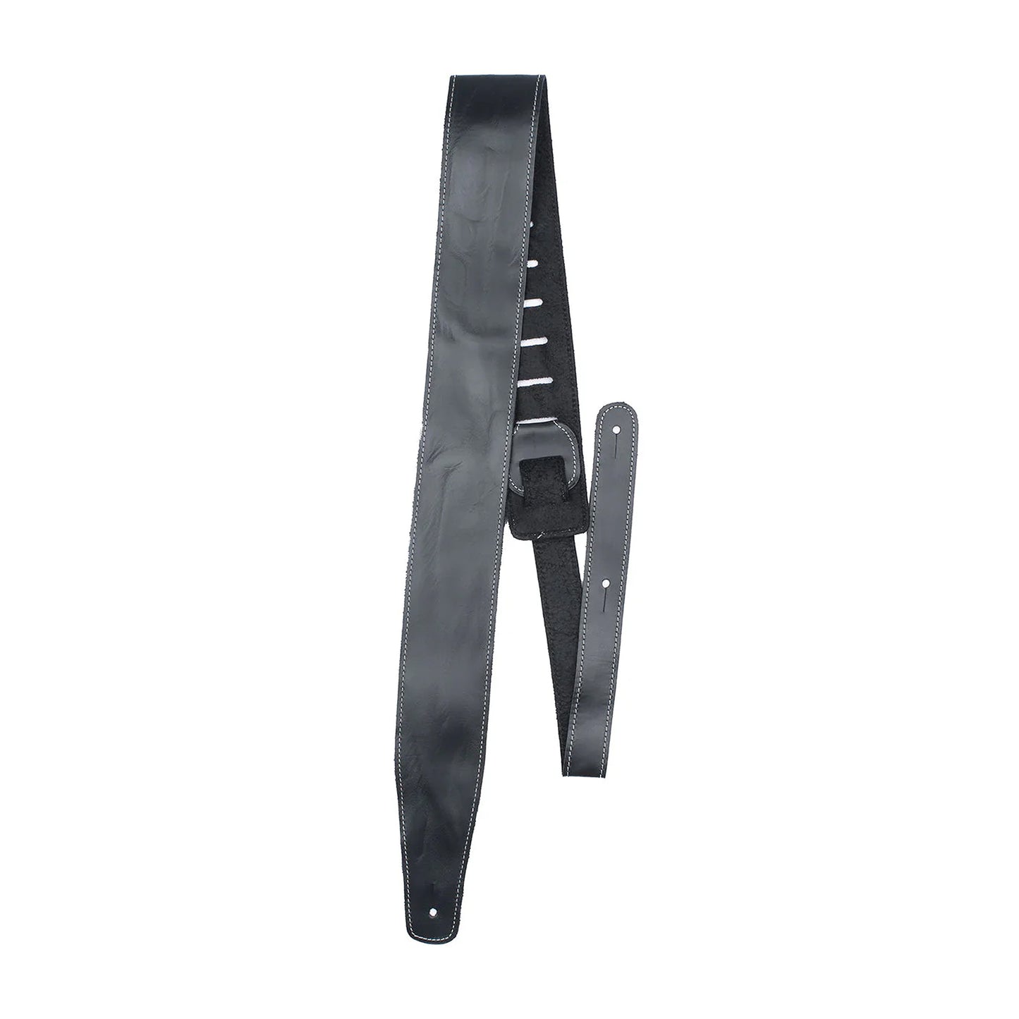Perri's Baseball Leather 2.5" Black Guitar Strap Straps