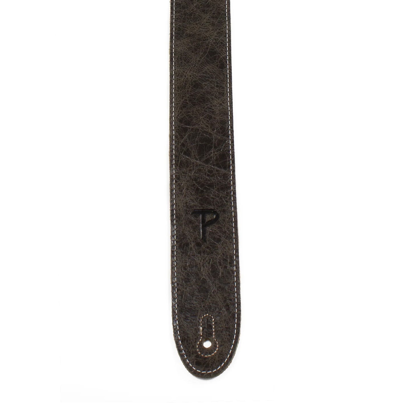 Perri's Deluxe Soft Italian Leather 2" Vintage Brown Guitar Strap Straps