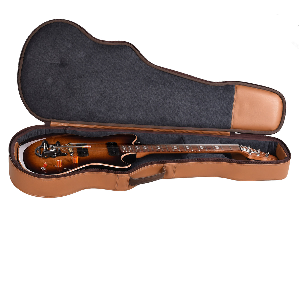 Powers Electric A-Type Select Quilt Maple Custom Solana Sunset w/PF42 Pickups Electric Guitars
