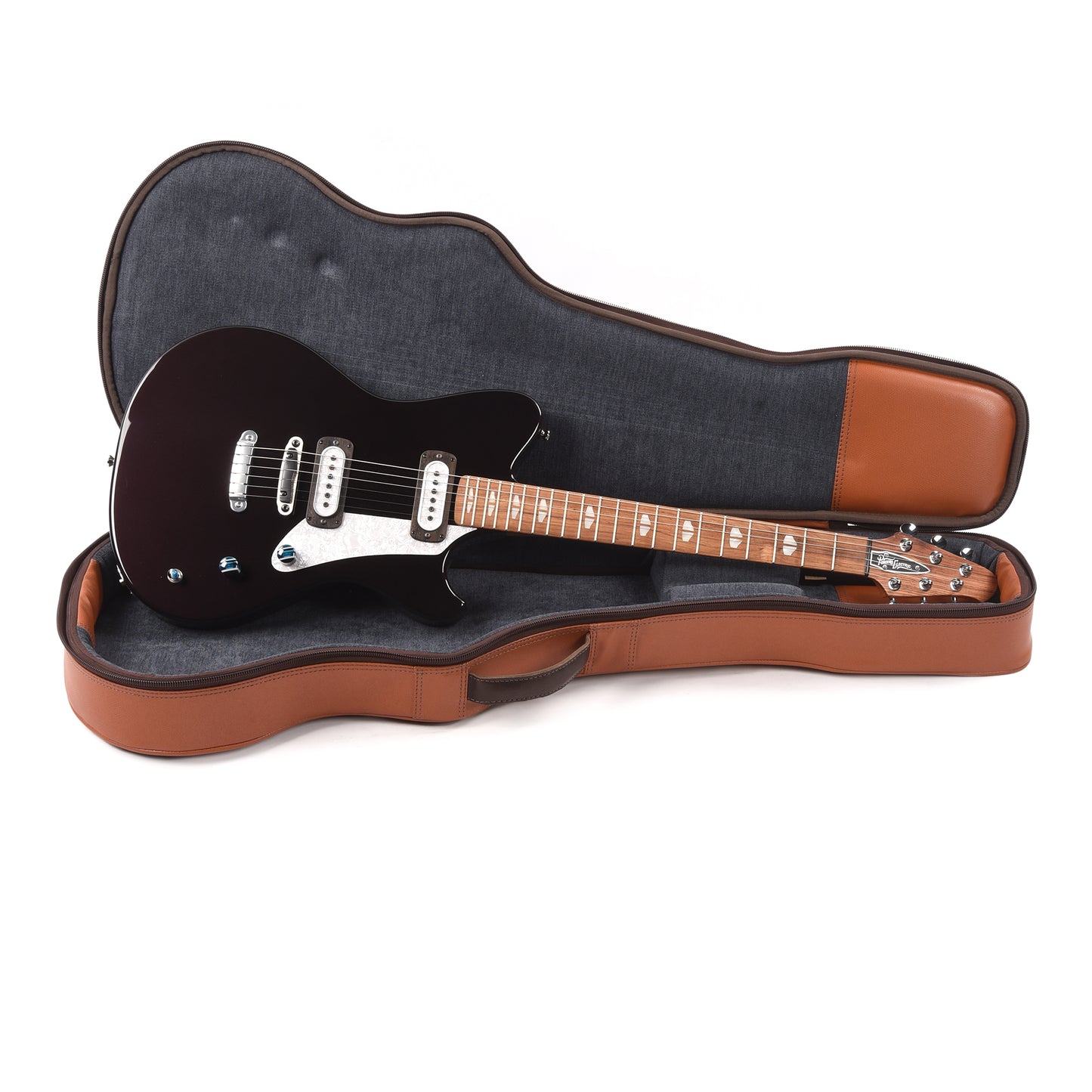 Powers Electric A-Type Hard Tail Amethyst Pearl Metallic w/PF42 Pickups Electric Guitars / Solid Body