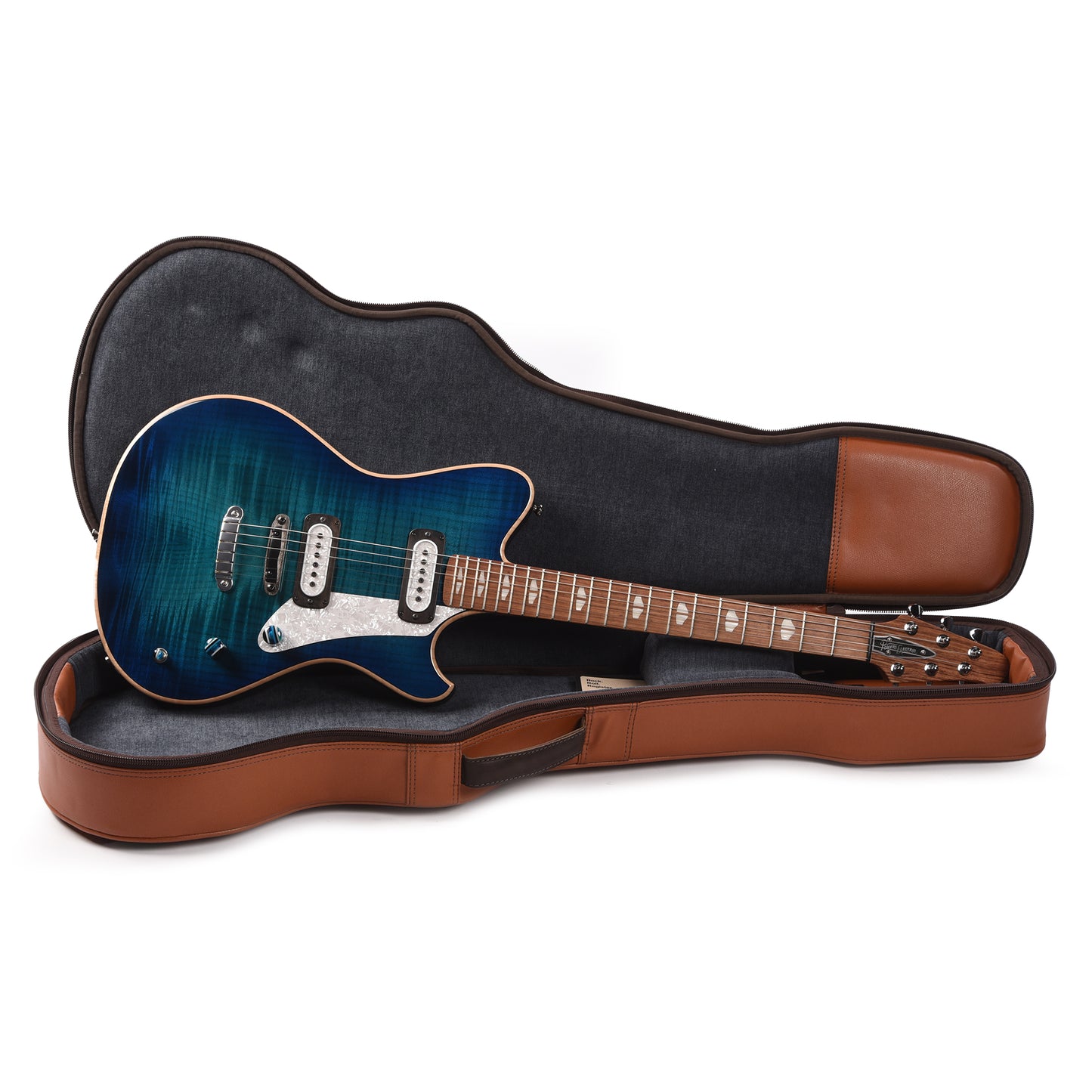 Powers Electric A-Type Select Blue Lagoon Hard Tail w/PF42 Pickups Electric Guitars / Solid Body