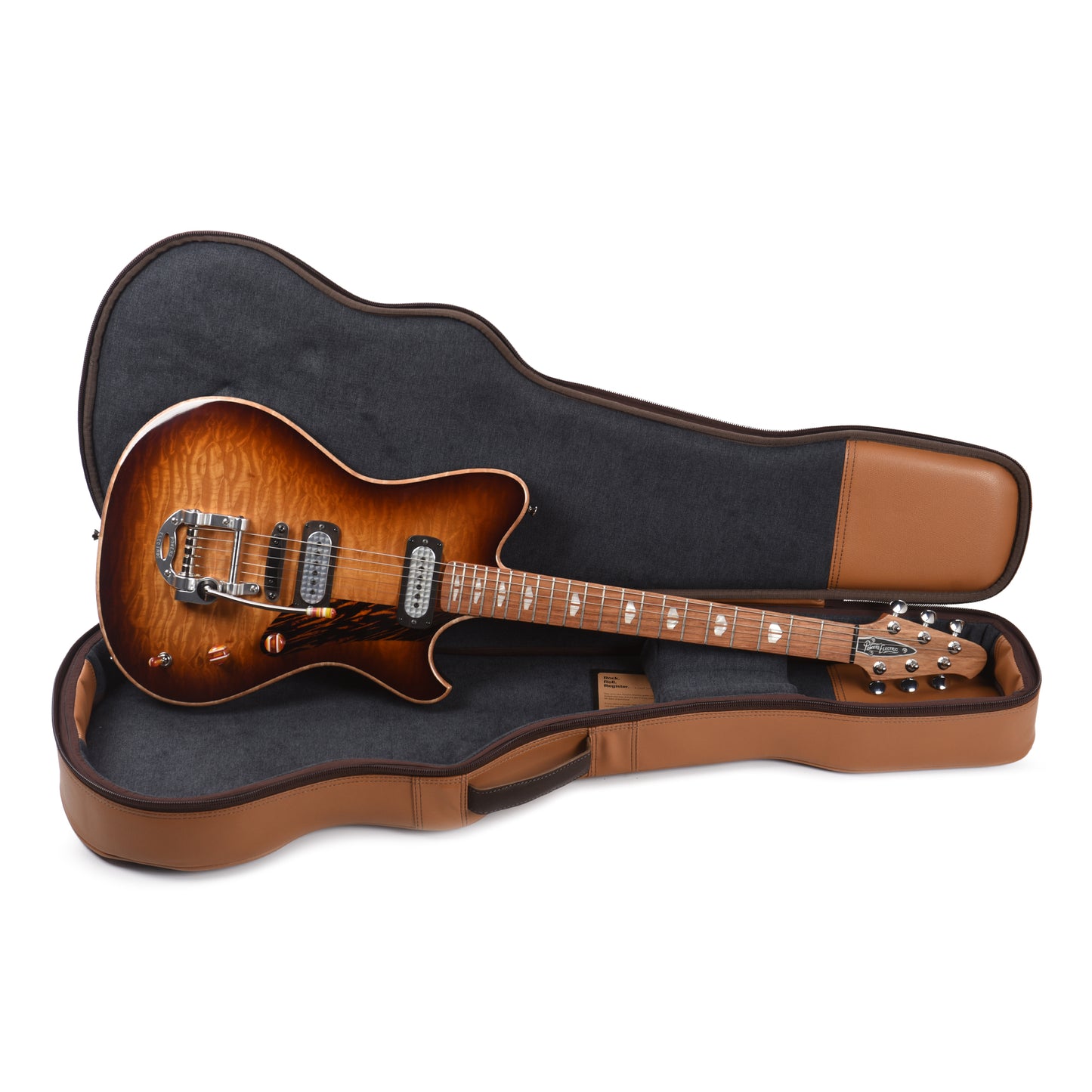 Powers Electric A-Type Select Quilt Solana Sunset w/FF42 Pickups Electric Guitars / Solid Body