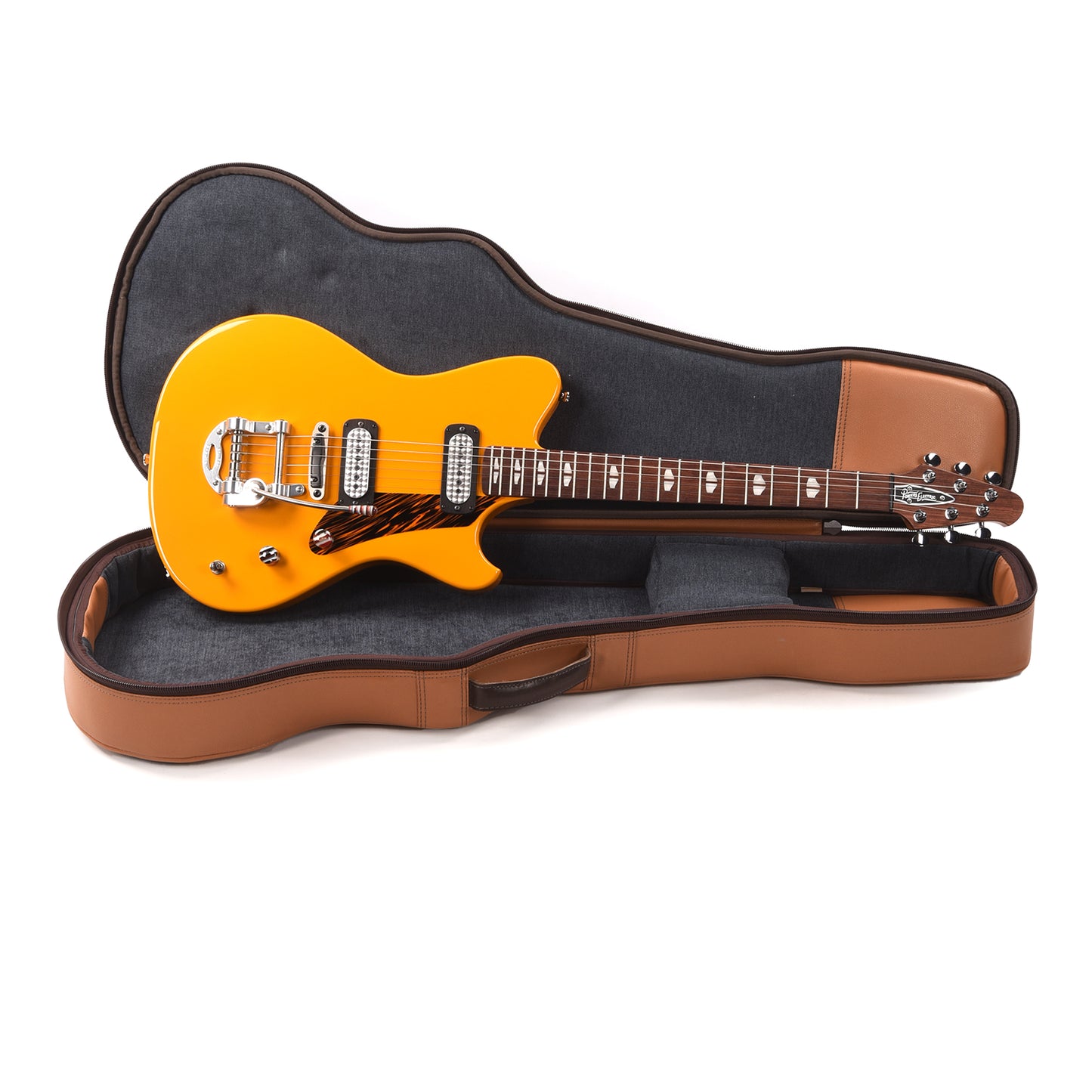 Powers Electric A-Type Signal Yellow w/FF42 Pickups Electric Guitars / Solid Body