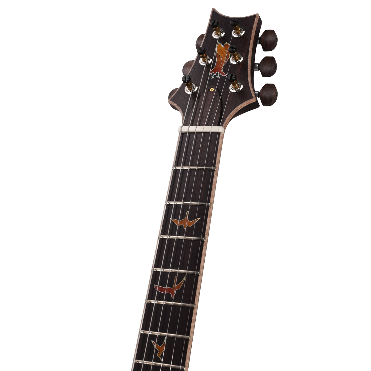 PRS Private Stock #12219 McCarty 594 Maple Burl/African Mahogany Fall Leaf Stain w/Maple Burl Bird Inlays Electric Guitars