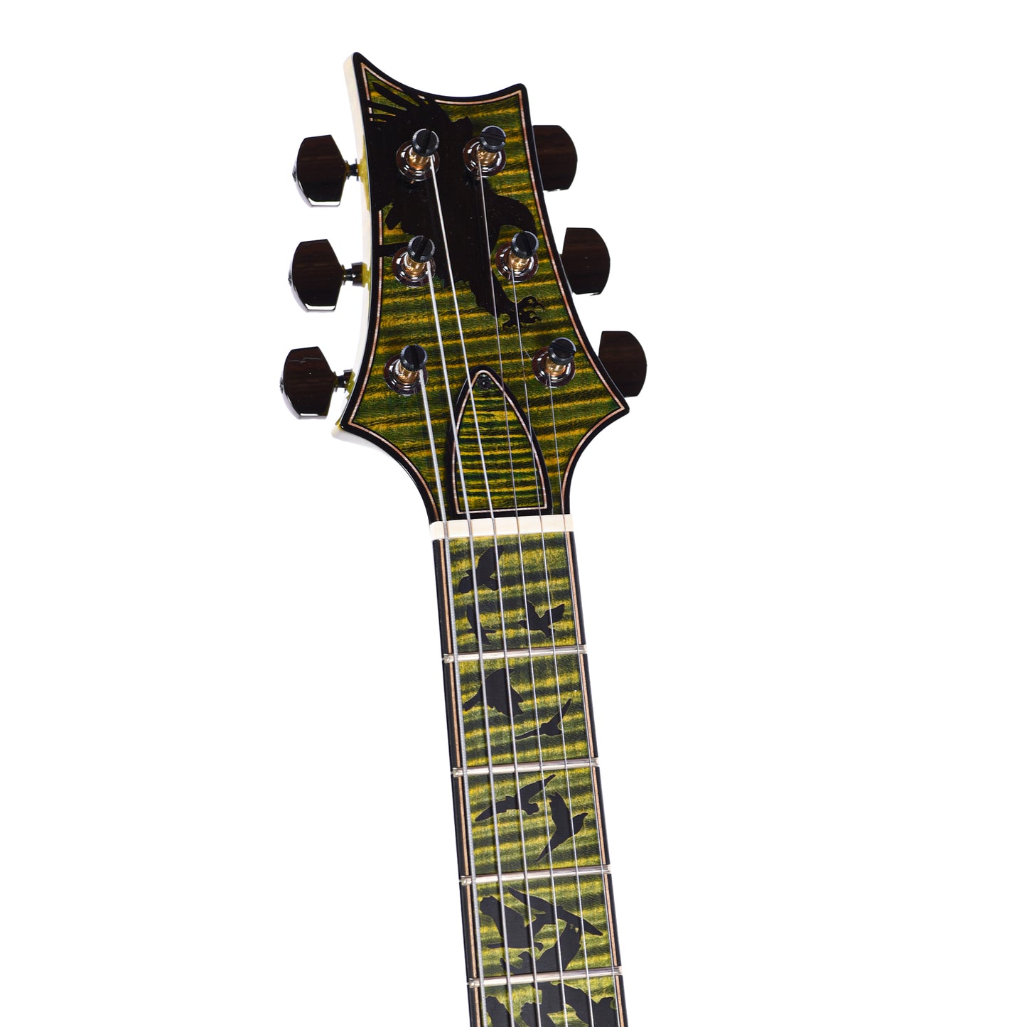 PRS Private Stock #11767 Paul's Guitar Curly Maple/African Mahogany Rainforest Glow w/Stained Neck/Fingerboard & Birds of a Feather Inlay Electric Guitars / Solid Body