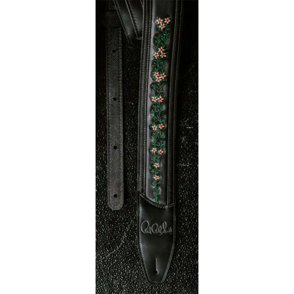 PRS Guitars Limited Edition Private Stock "Tree of Life" Black Leather Guitar Strap Straps