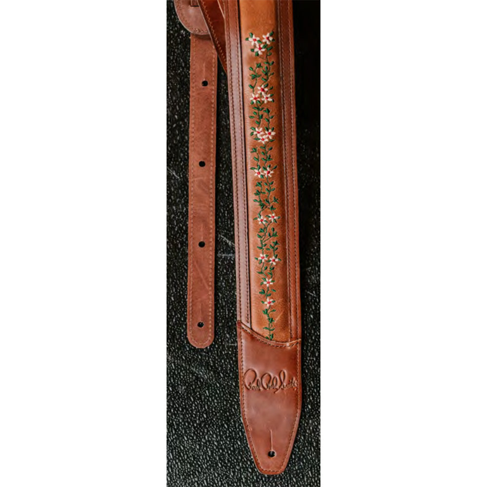 PRS Guitars Limited Edition Private Stock "Tree of Life" Brown Leather Guitar Strap Straps