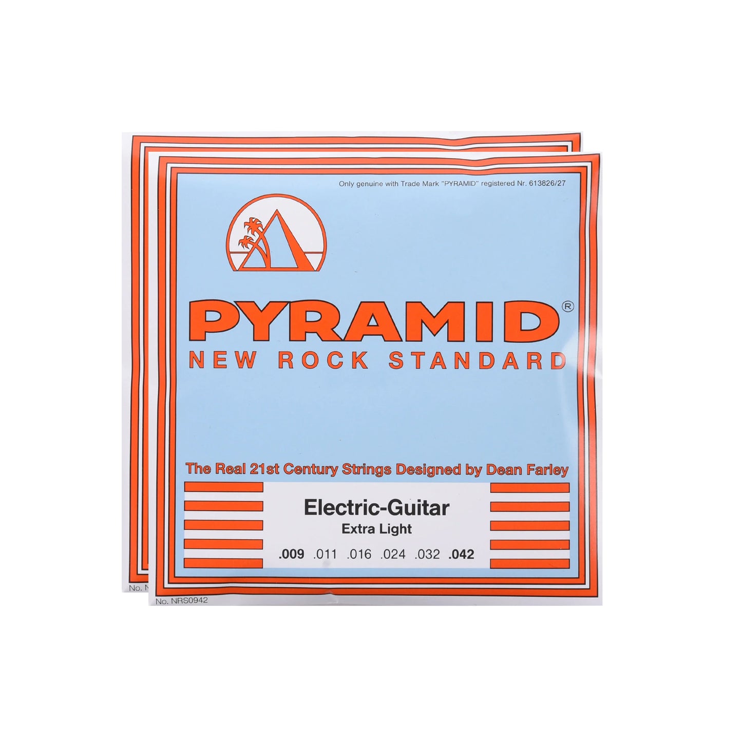 Pyramid New Rock Standard Electric Guitar Strings Extra Light 9-42 3 Pack Bundle Accessories / Strings / Guitar Strings