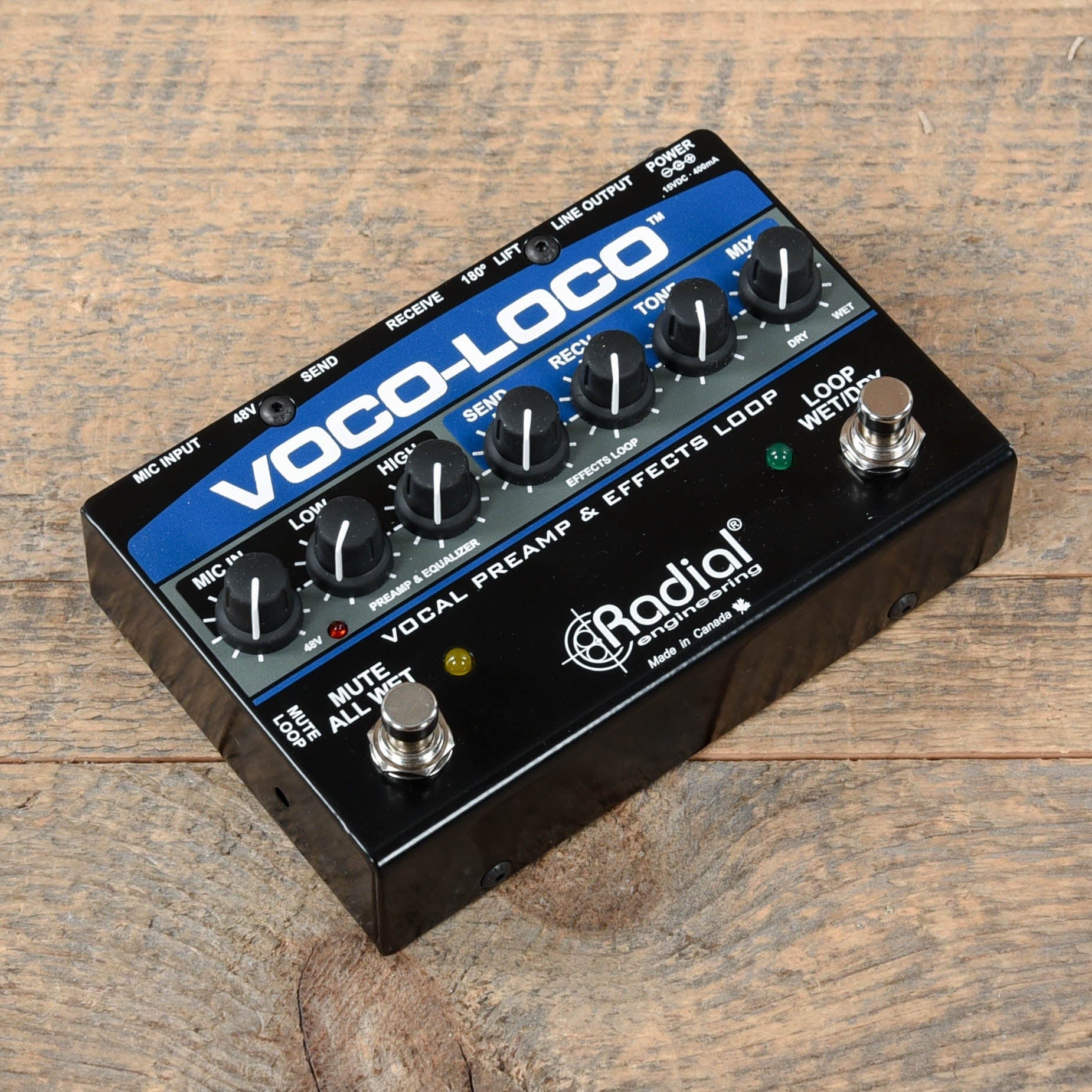 voco loco pedal Radial Voco-Loco Effects Interface for Vocals – Chicago Music Exchange