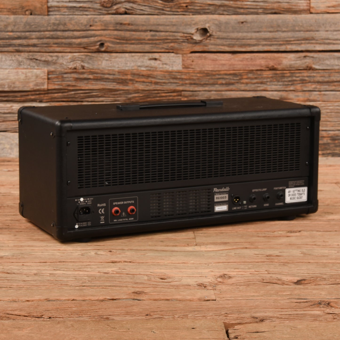 Randall Amplifiers RG1003H 3-Channel 100-Watt Solid State Guitar Amp Head Amps / Guitar Amps / Guitar Cabinets
