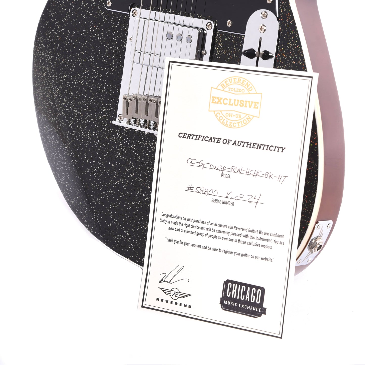 Reverend Crosscut Rainbow Sparkle (CME Exclusive) Electric Guitars / Solid Body