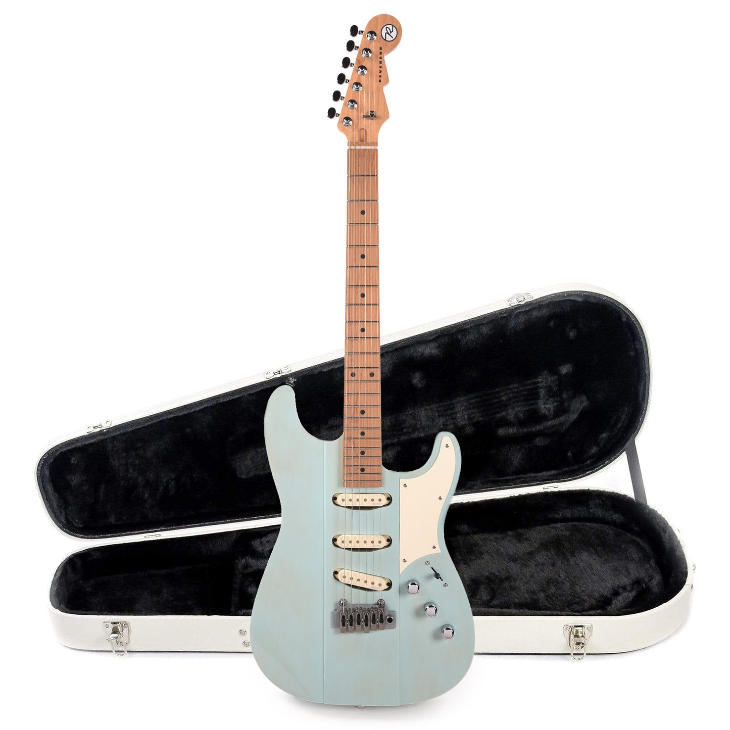Reverend Greg Koch Gristle ST Blucifer Hardshell Case Bundle Electric Guitars / Solid Body