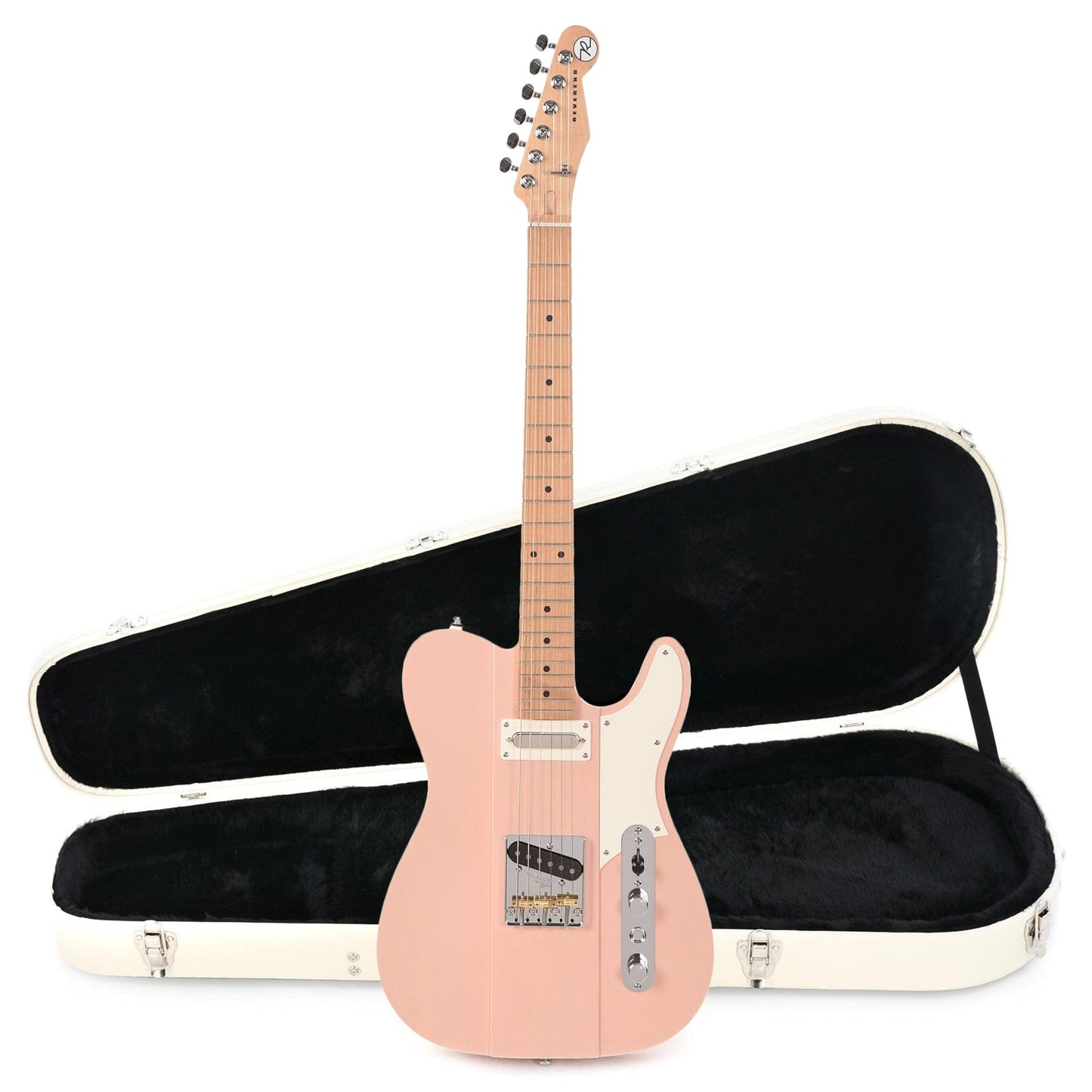 Reverend Greg Koch Signature Gristlemaster Transparent Orchid Pink Hardshell Case Bundle Electric Guitars / Solid Body