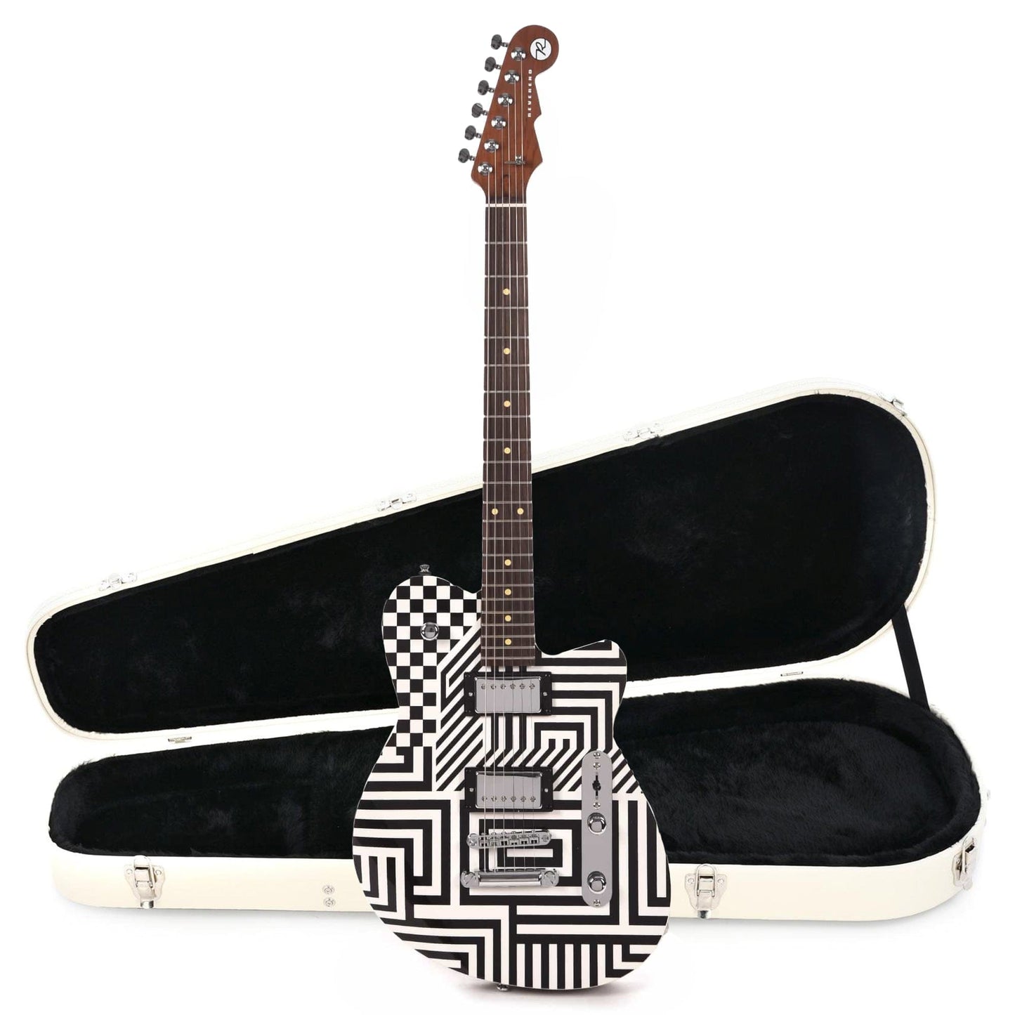 Reverend Jenn Wasner Signature Optic Interruption Hardshell Case Bundle Electric Guitars / Solid Body