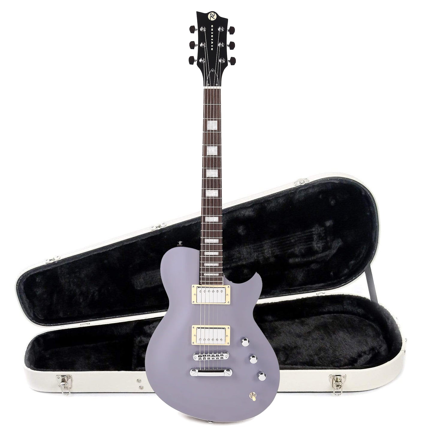 Reverend Roundhouse Periwinkle Hardshell Case Bundle Electric Guitars / Solid Body