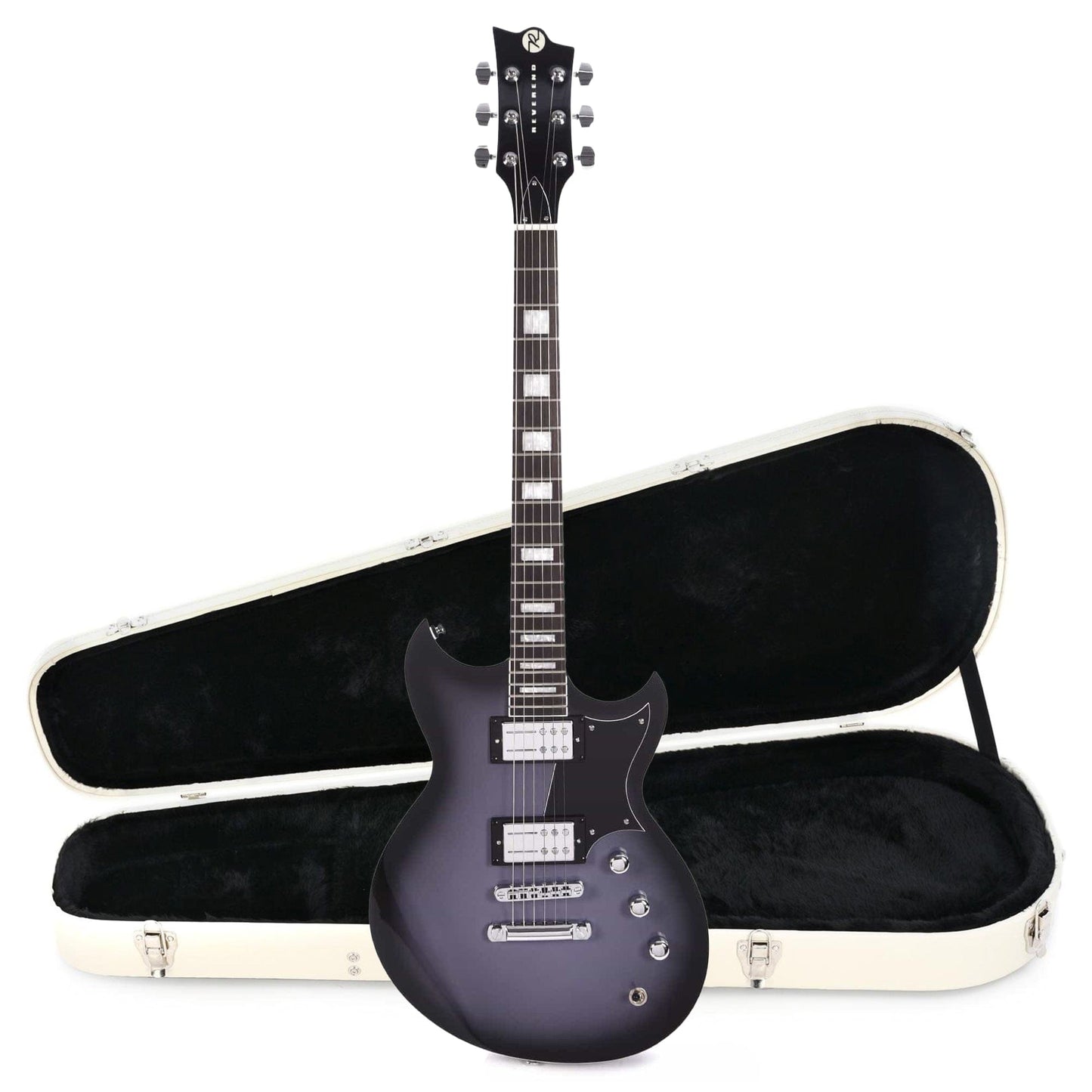 Reverend Sensei RA Periwinkle Burst Hardshell Case Bundle Electric Guitars / Solid Body