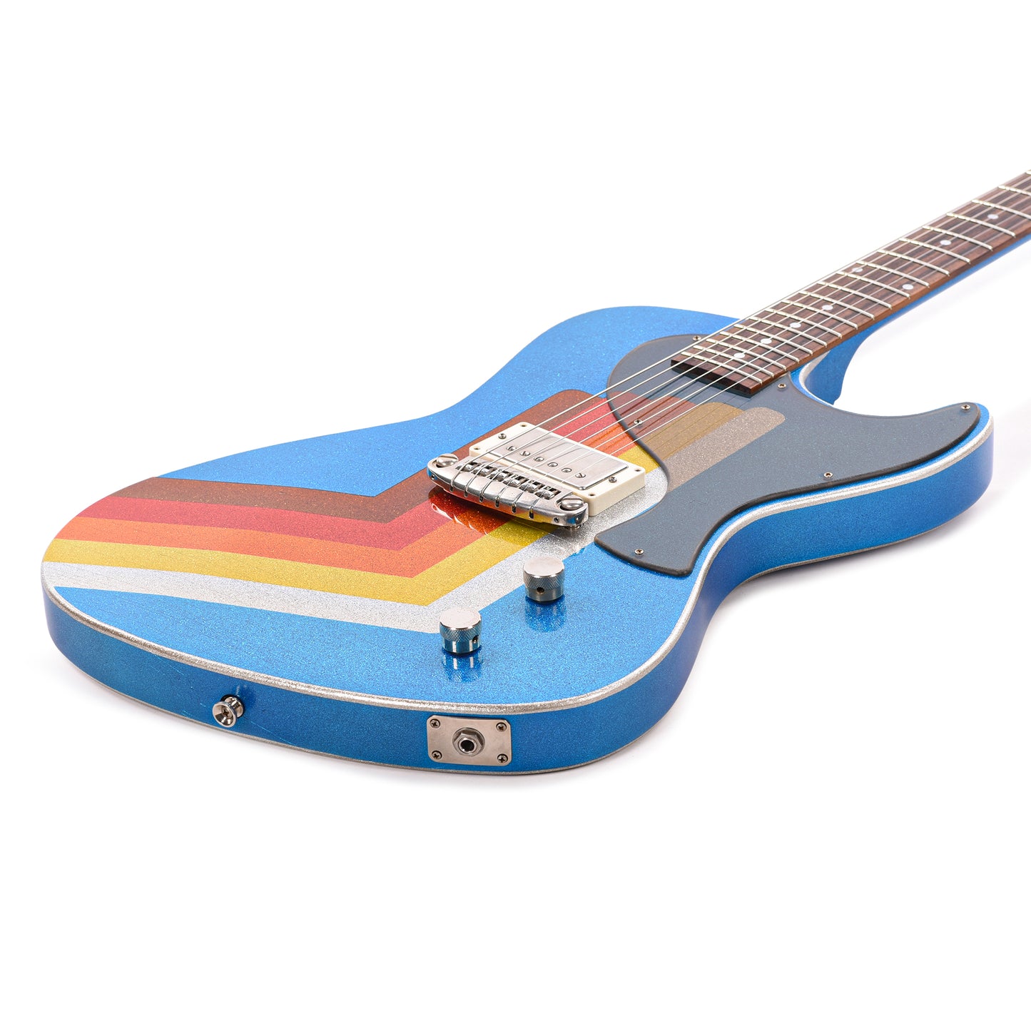 Rock n Roll Relics Revenge Jr Van Series "Winter" Blue Sparkle w/Humbucker Electric Guitars / Solid Body