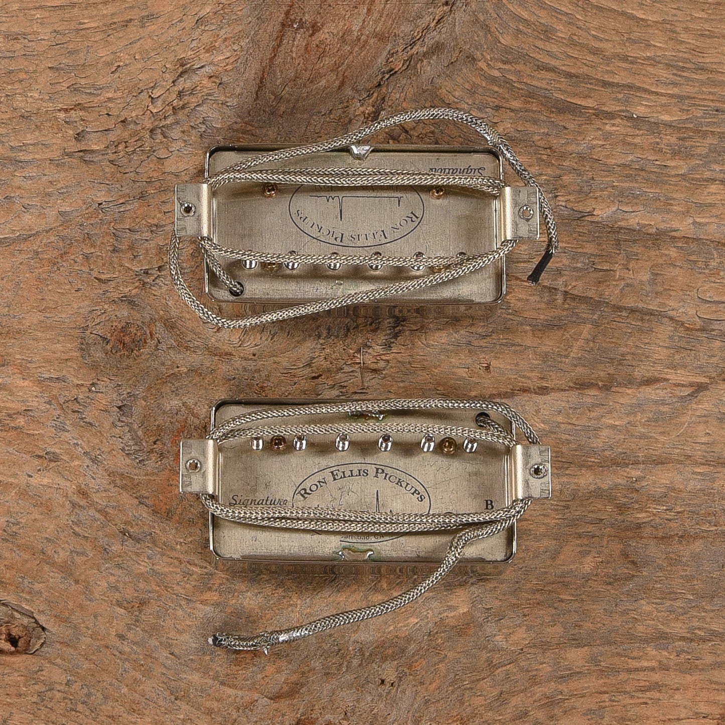 Ron Ellis Signature Humbucker Set 2-Wire Long-Leg Classic Nickel Parts / Guitar Pickups