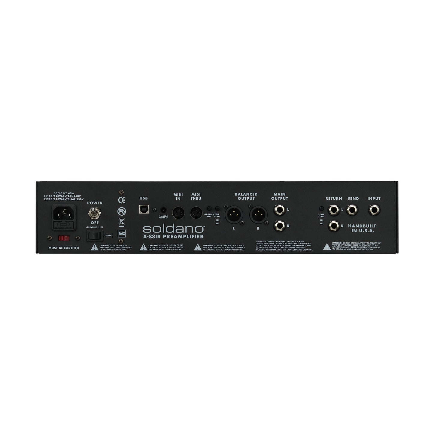 Soldano X88-IR Three Channel All-Tube Stereo Rackmount Preamplifier Limited Edition Amps / Guitar Amps / Guitar Heads