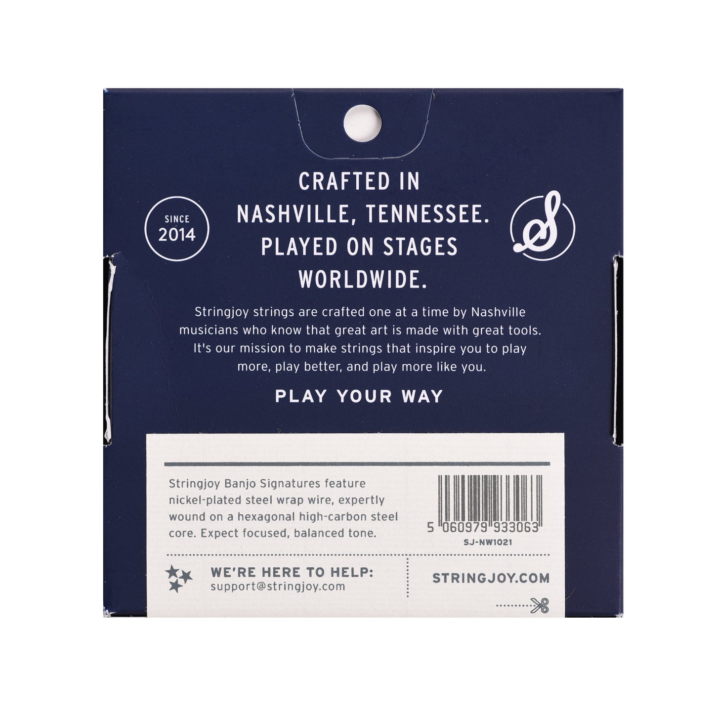 Stringjoy Signatures Custom Light Gauge 10-21 5-String Nickel Wound Banjo Strings Accessories / Strings / Banjo Strings