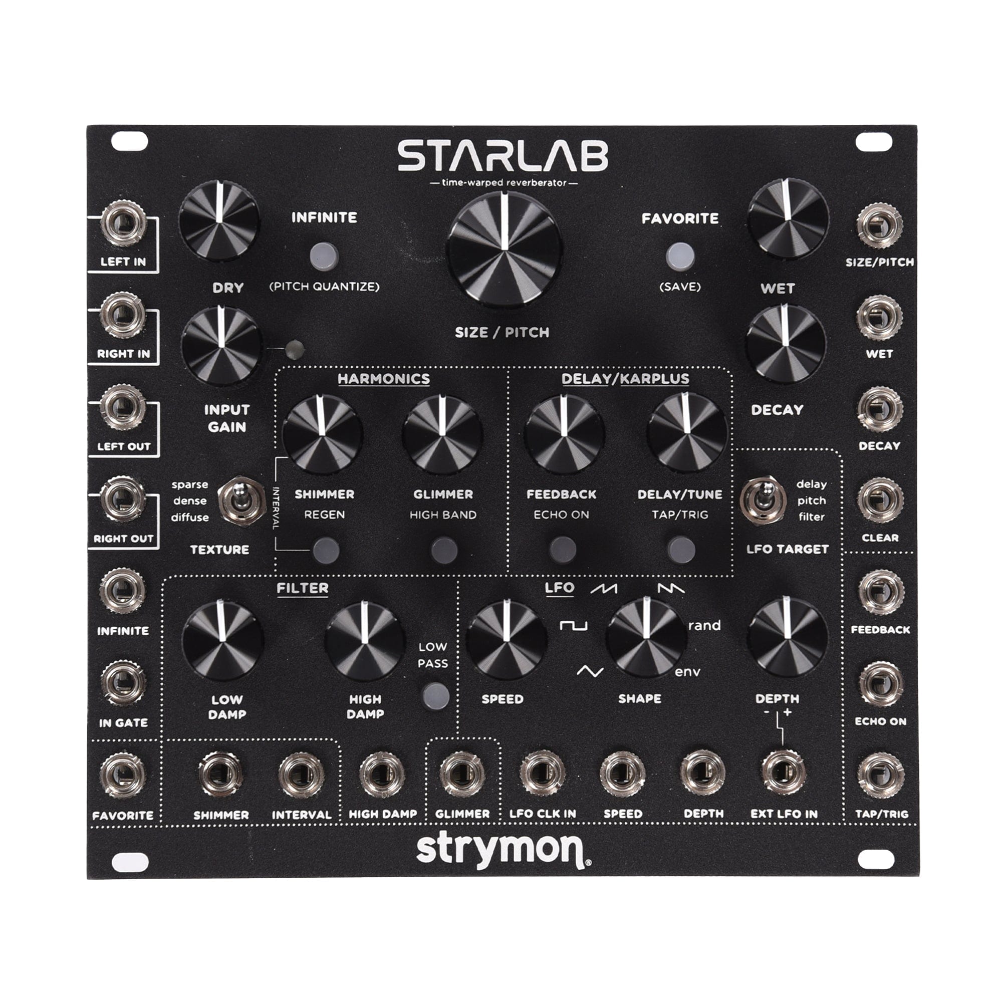Strymon StarLab Time-Warped Reverberator Eurorack Module Black Keyboards and Synths / Synths / Eurorack