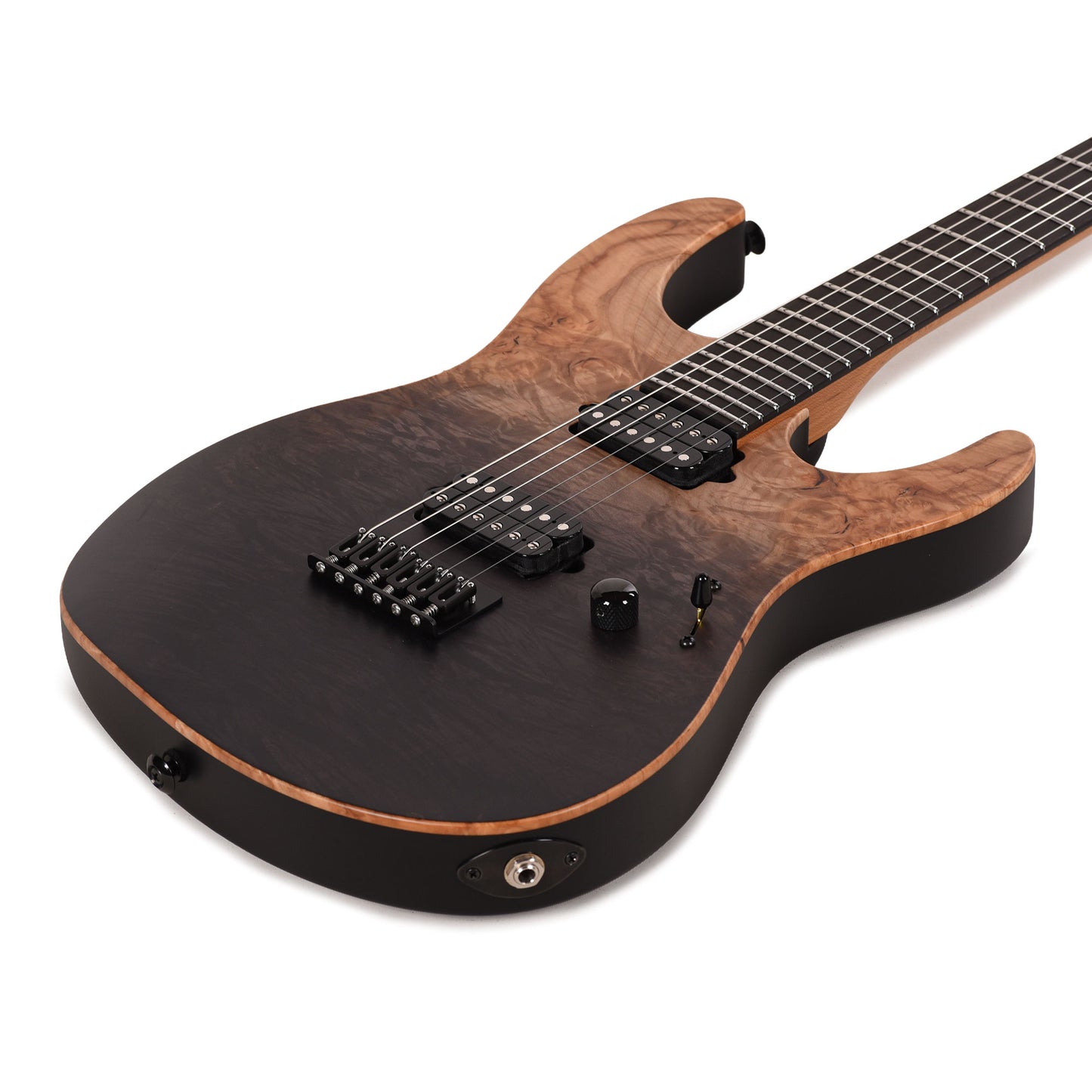 Suhr Custom Modern Black Gradient w/CME-Selected Burl Maple Top Electric Guitars / Solid Body