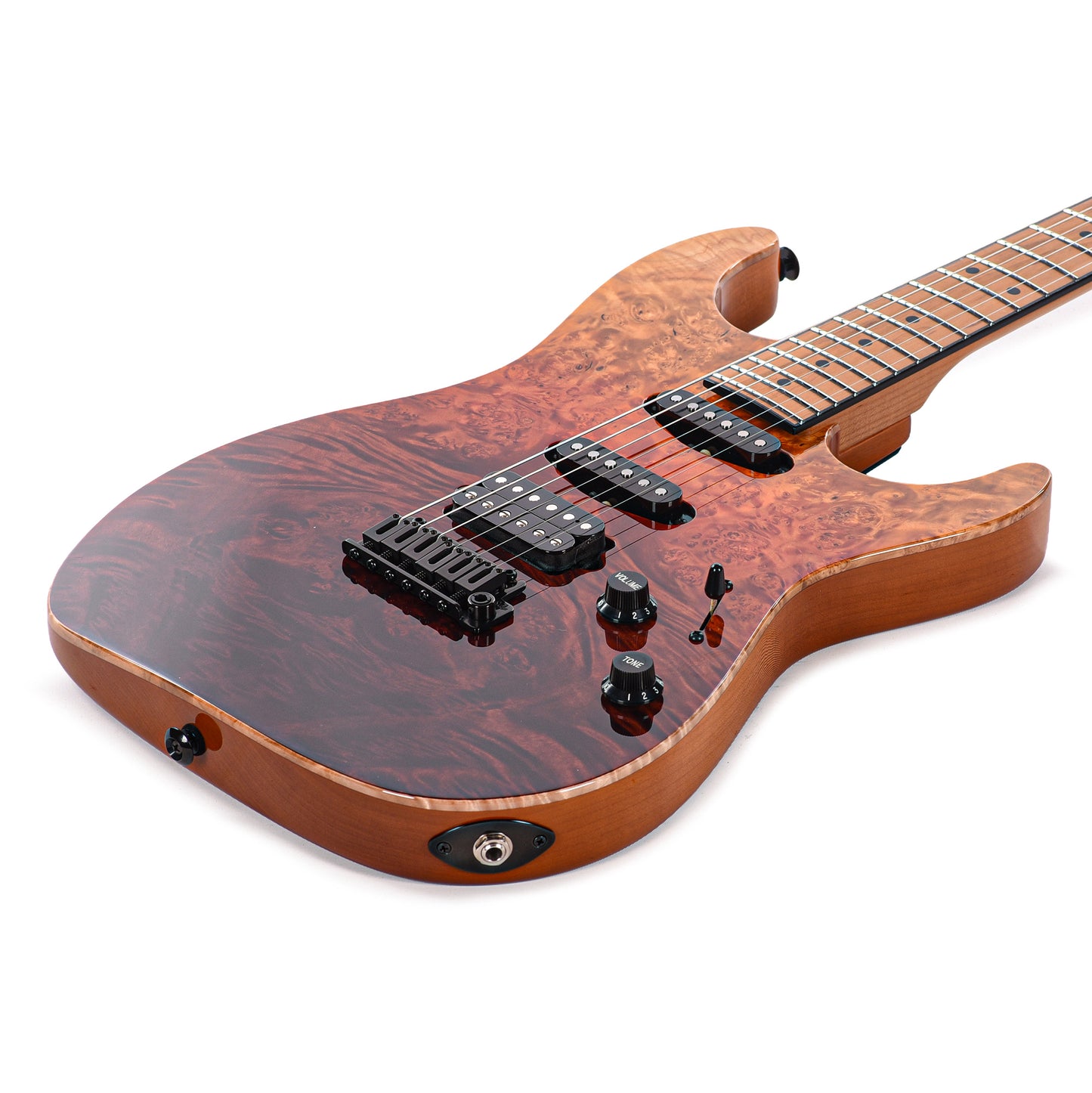 Suhr Custom Standard Desert Gradient w/CME-Selected Burl Maple Top Electric Guitars / Solid Body