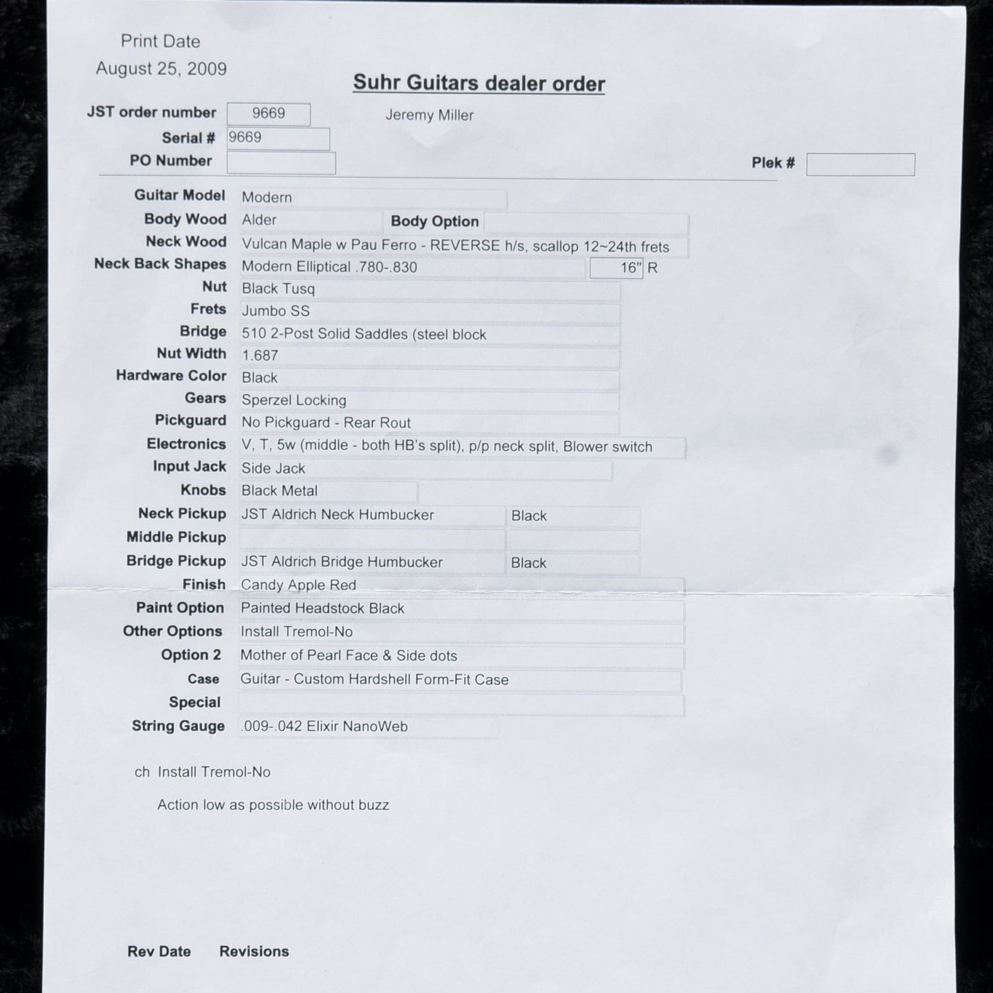 Suhr Modern HH Candy Apple Red 2009 Electric Guitars / Solid Body