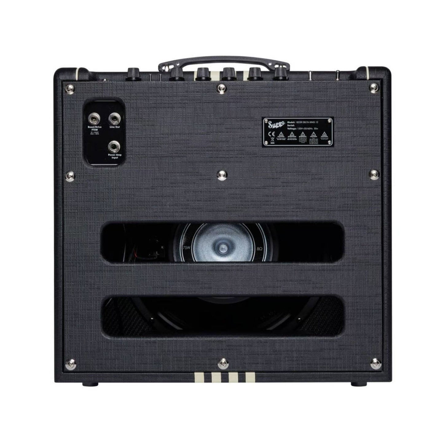 Supro Delta King 12 15W 1x12 Guitar Combo Amp w/ Reverb Black & Black Amps / Guitar Combos