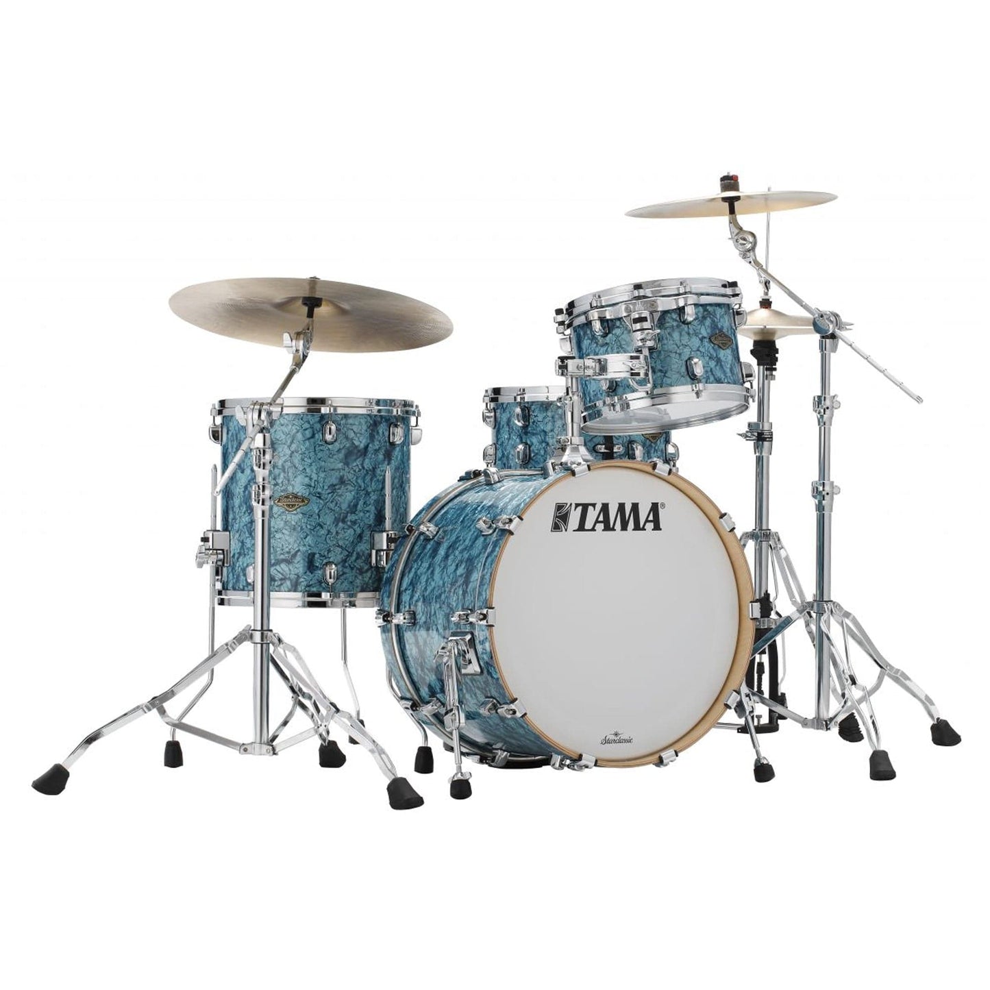 Tama Starclassic 12/14/20 3pc. Walnut/Birch Drum Kit Turquoise Pearl Drums and Percussion / Acoustic Drums / Full Acoustic Kits