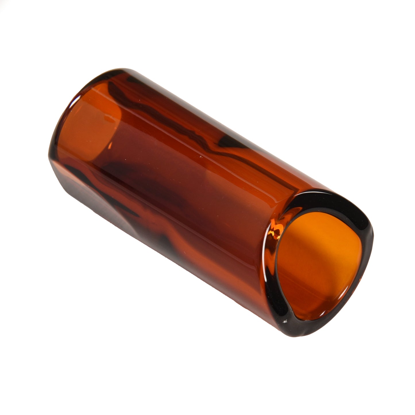 The Rock Slide Rhett Shull Signature Medium 19.5mm Internal Diameter x 60mm Length Amber Glass Accessories / Slides