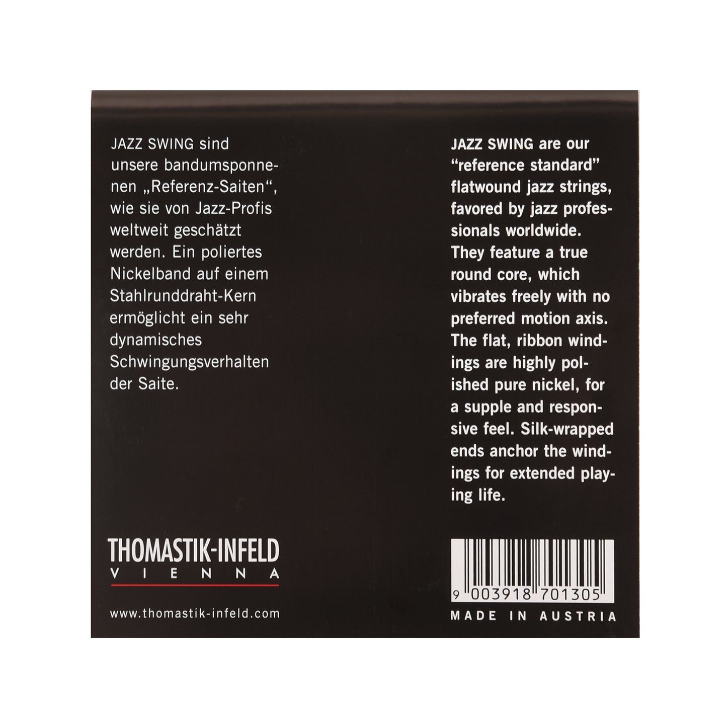 Thomastik JS112 Jazz Swing Electric Flatwound Medium Light 12-50 Accessories / Strings / Guitar Strings
