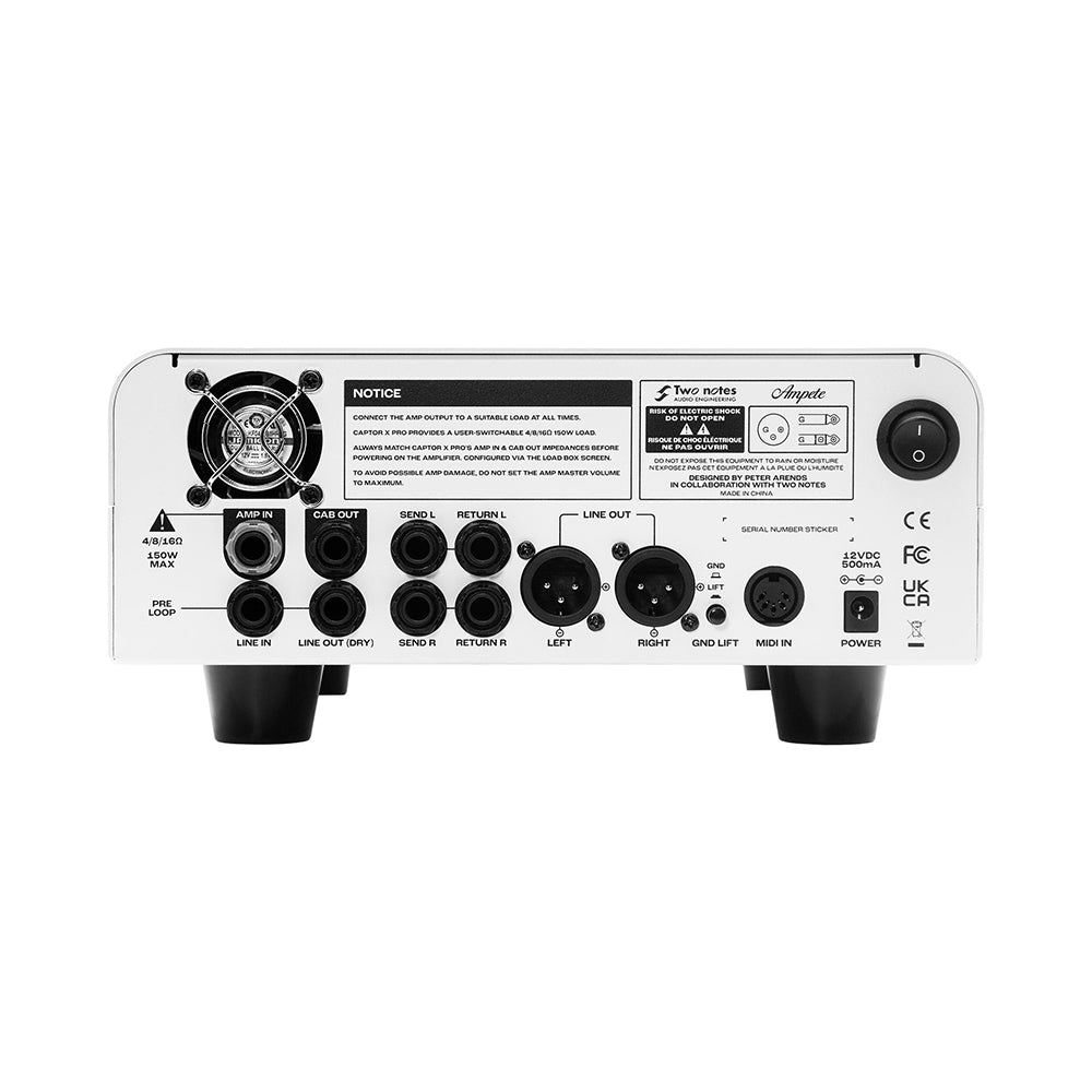 Two Notes Torpedo Captor X Pro Multi-Impedance Reactive Load Box, Attenuator, and Stereo DI Attenuators & Simulators