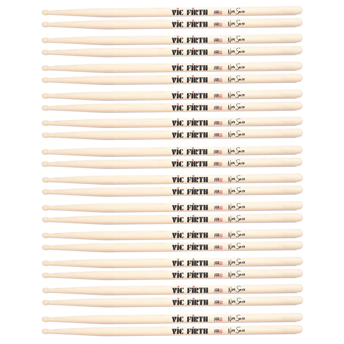 Vic Firth Nate Smith Signature Drum Sticks 12 Pack Bundle Drums and Percussion / Parts and Accessories / Drum Sticks and Mallets
