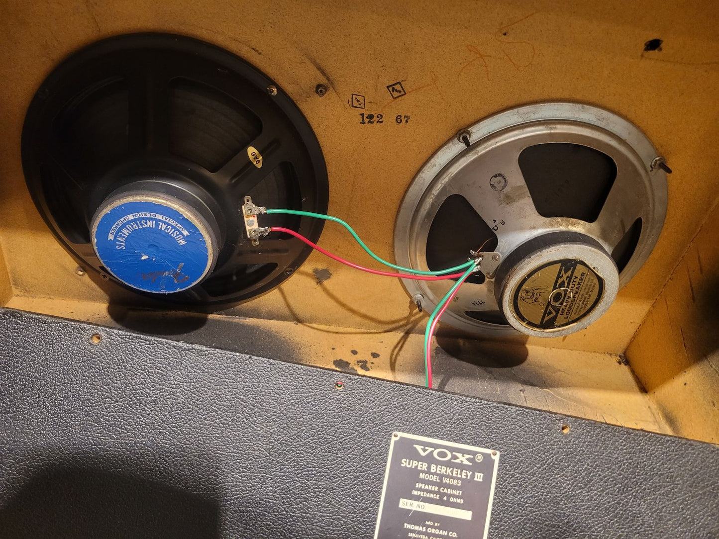 Vox Super Berkeley III 2x10" Guitar Speaker Cab 1960s Amps / Guitar Amps / Guitar Cabinets