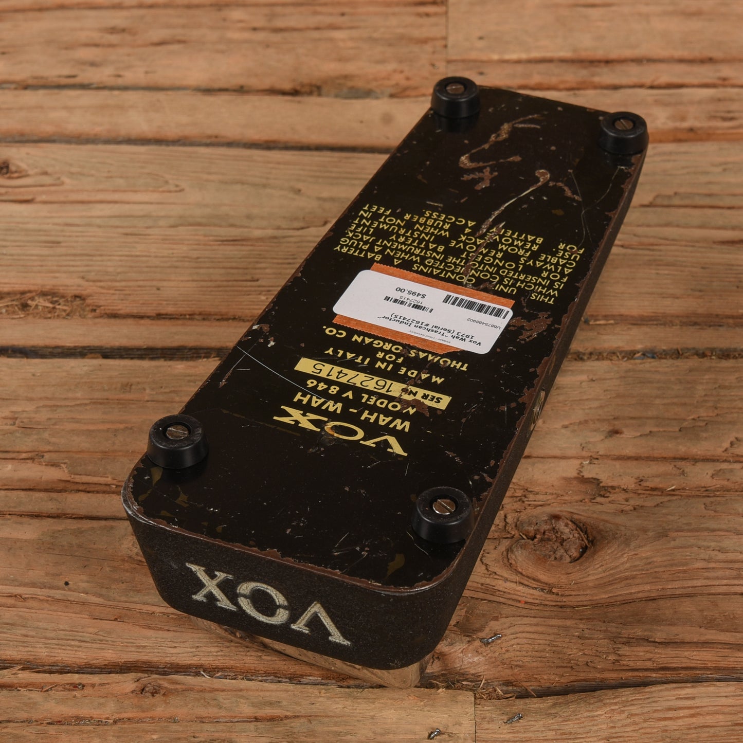 Vox Wah "Trashcan Inductor" 1973 Effects and Pedals / Wahs and Filters