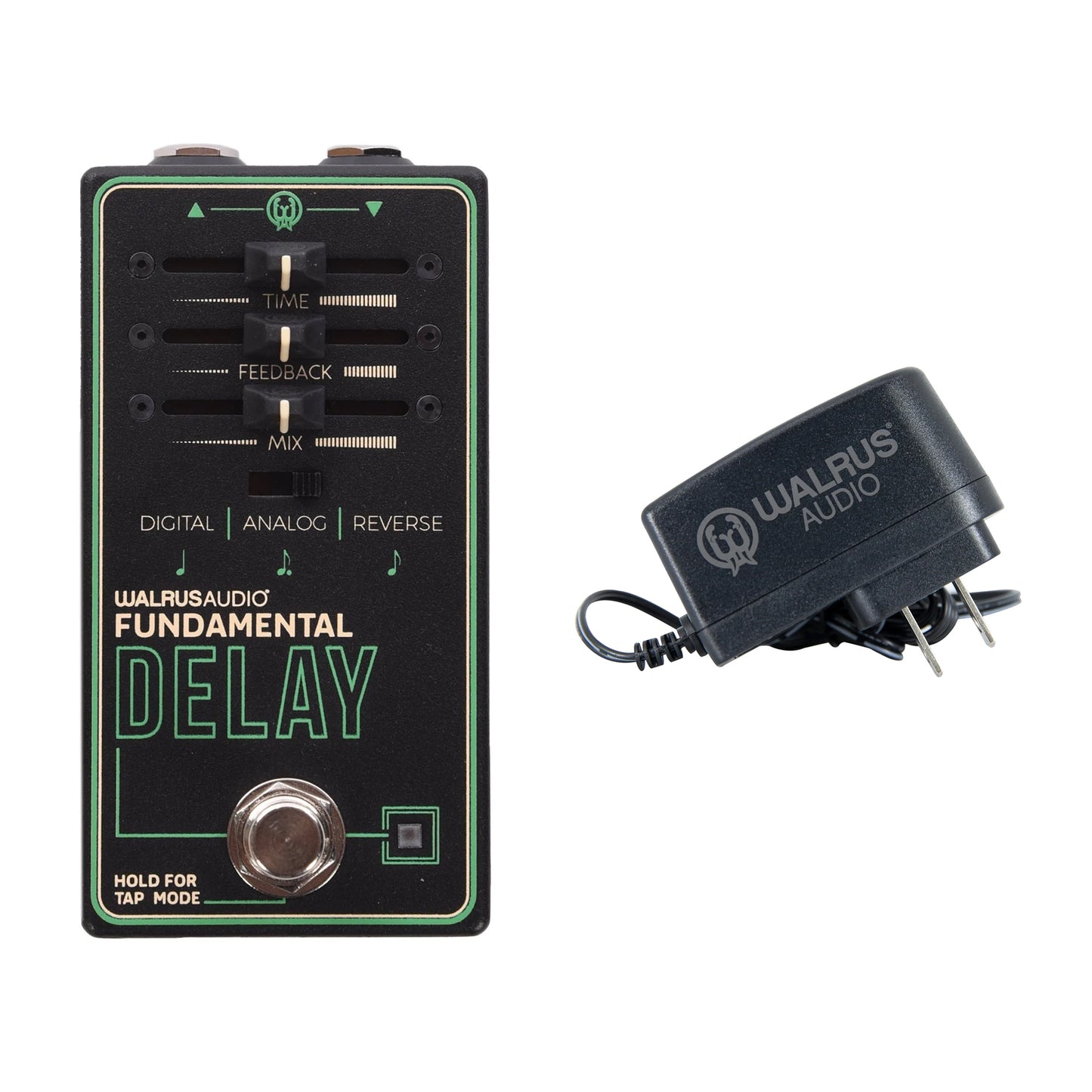 Walrus Fundamental Series Delay Pedal and Finch Power Supply Bundle Effects and Pedals / Delay