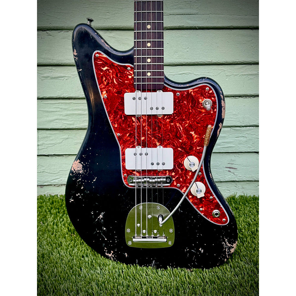 Waterslide Offset Aged Black Nitro w/ Lollar Regal 3x3 Pickups Electric Guitars