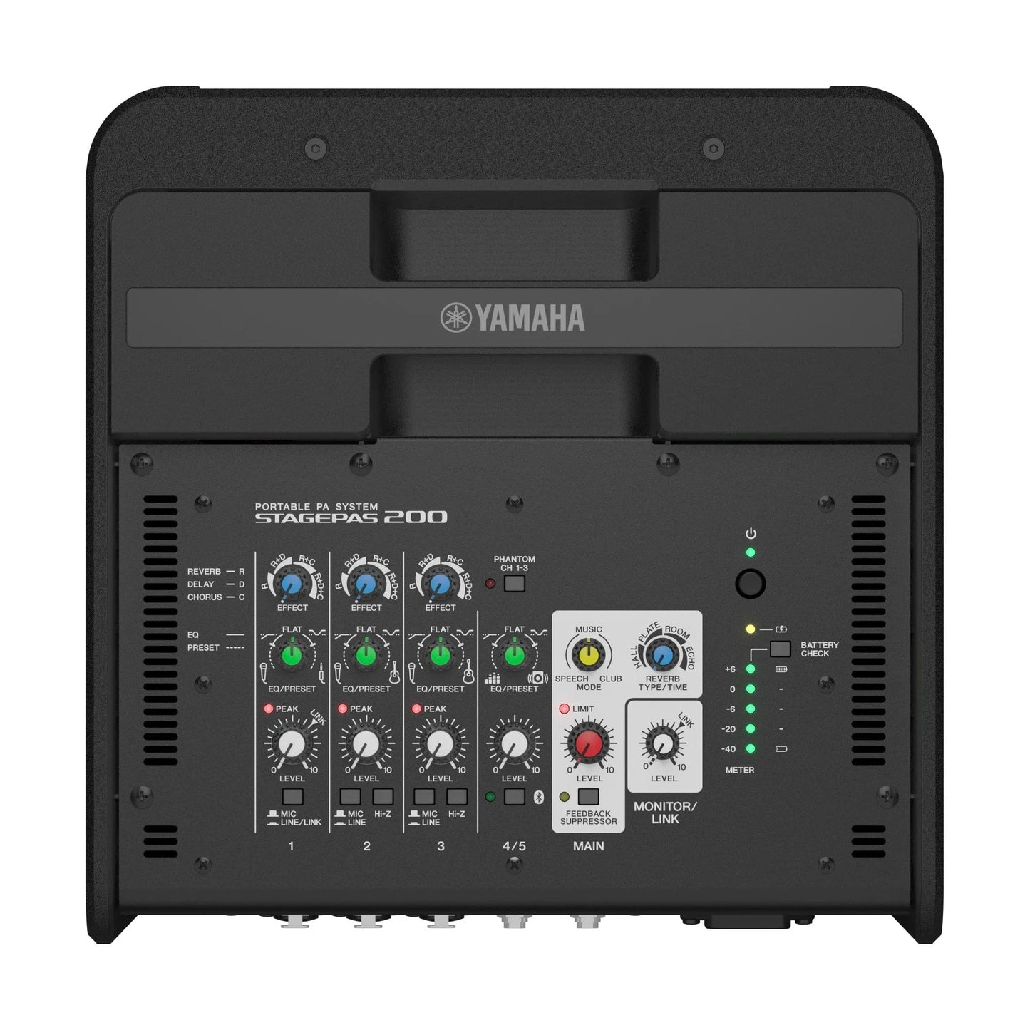 Yamaha STAGEPAS 200BTR Portable 8" Battery Powered PA w/ 5-Input Mixer Pro Audio / Portable PA Systems