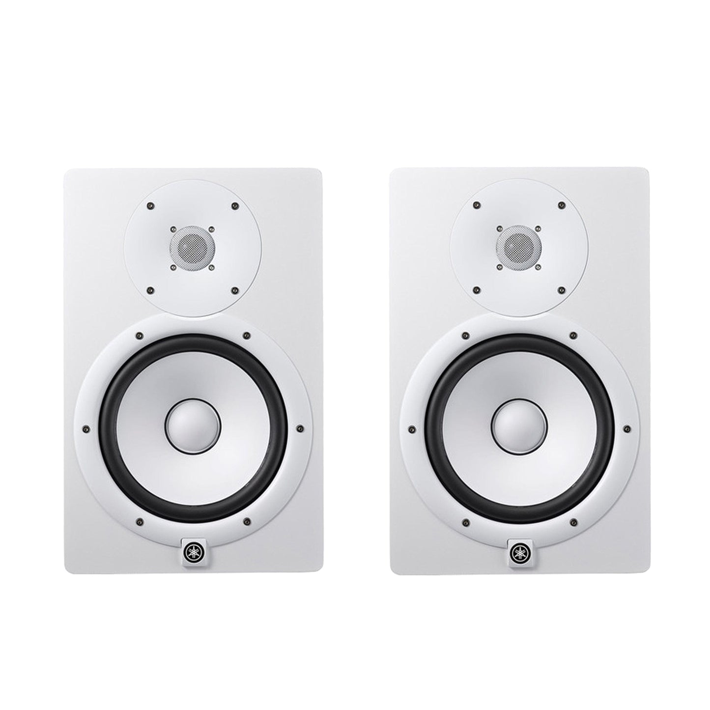 Yamaha HS8i 8" Bi-amplified Studio Monitor White Pair Bundle Pro Audio / Speakers / Studio Monitors
