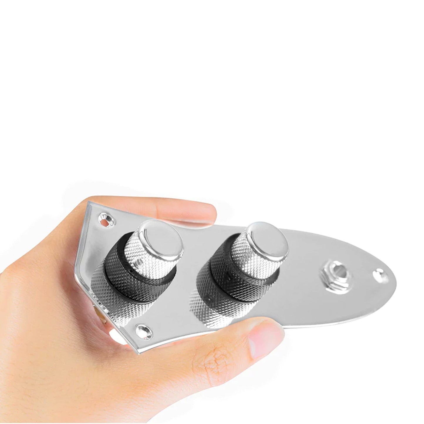 920D Custom JB-CON-CH-BK Upgraded Replacement '62 Jazz Bass Concentric Control Plate Parts / Knobs