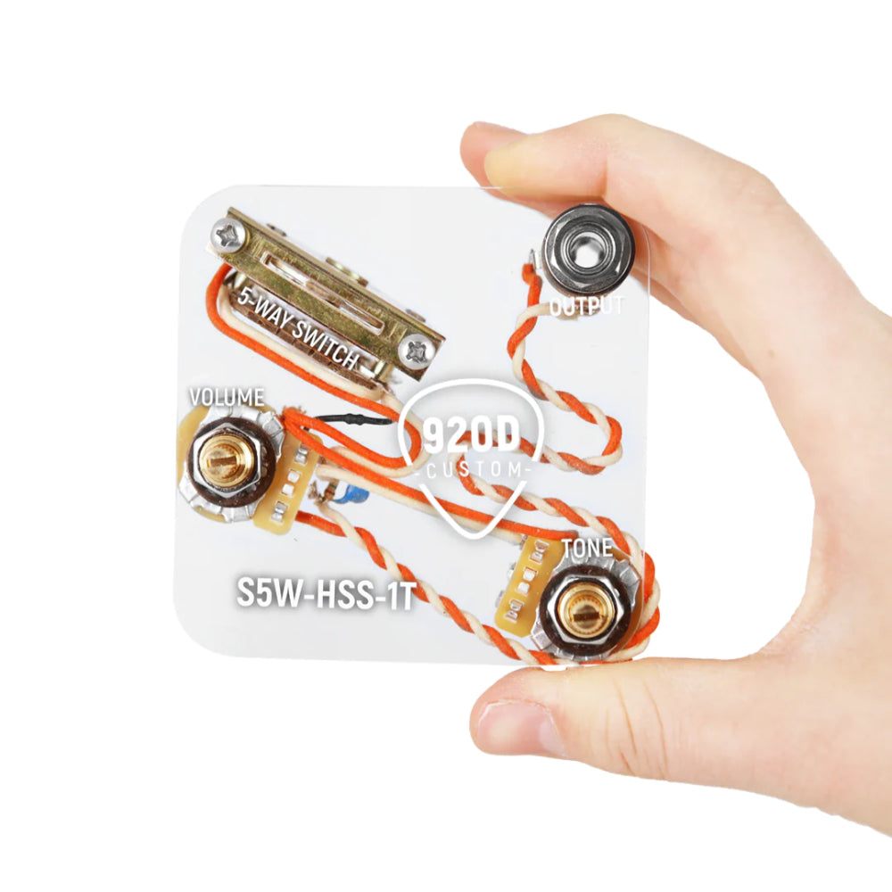 920D Custom S5W-HSS-1T HSS Stratocaster 5-Way Wiring Harness Upgrade Parts / Pickguards